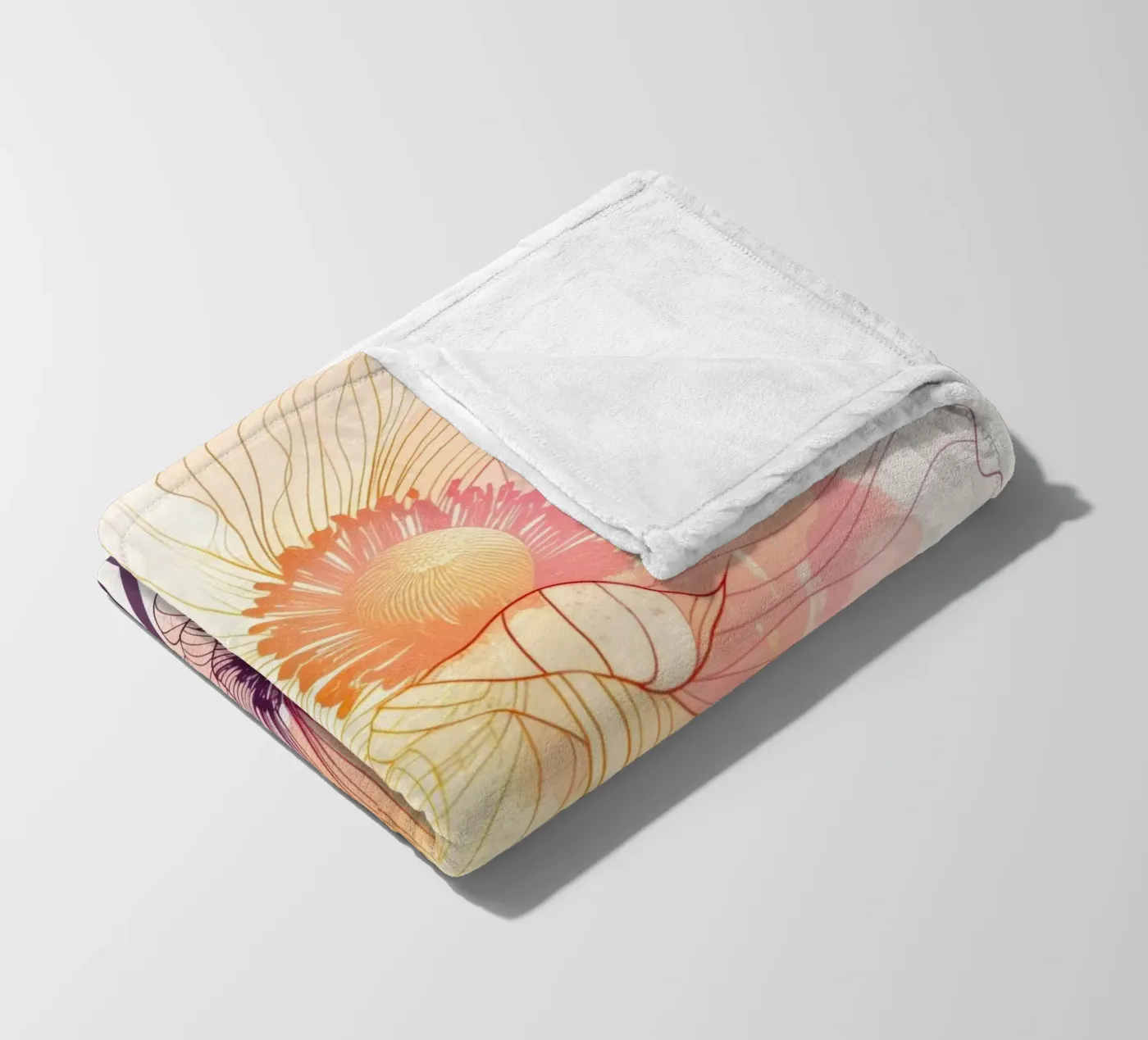 Motivo dei fiori coperta in pile da Justyna Jaszke JBJart