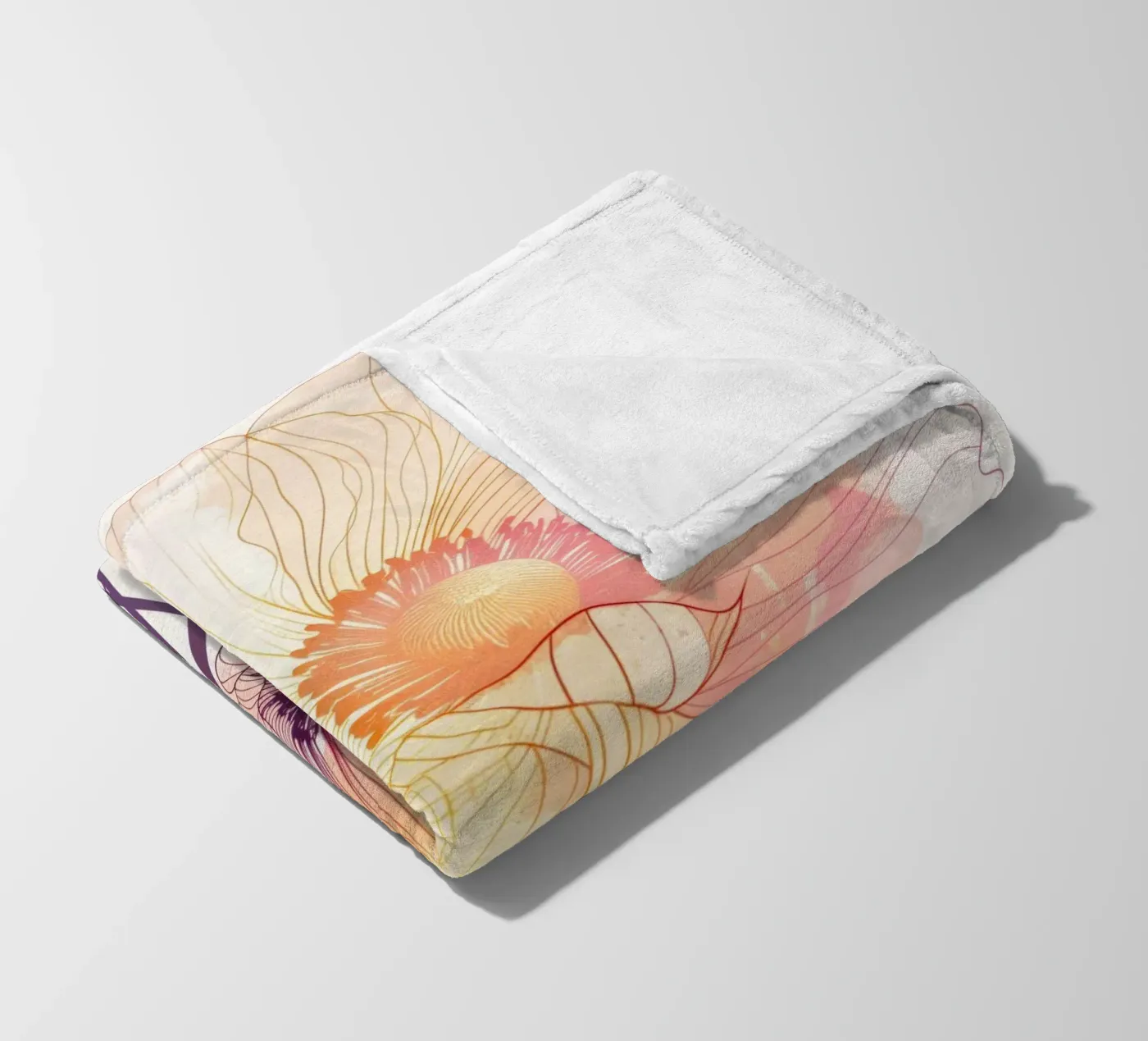 Motivo dei fiori coperta in pile da Justyna Jaszke JBJart