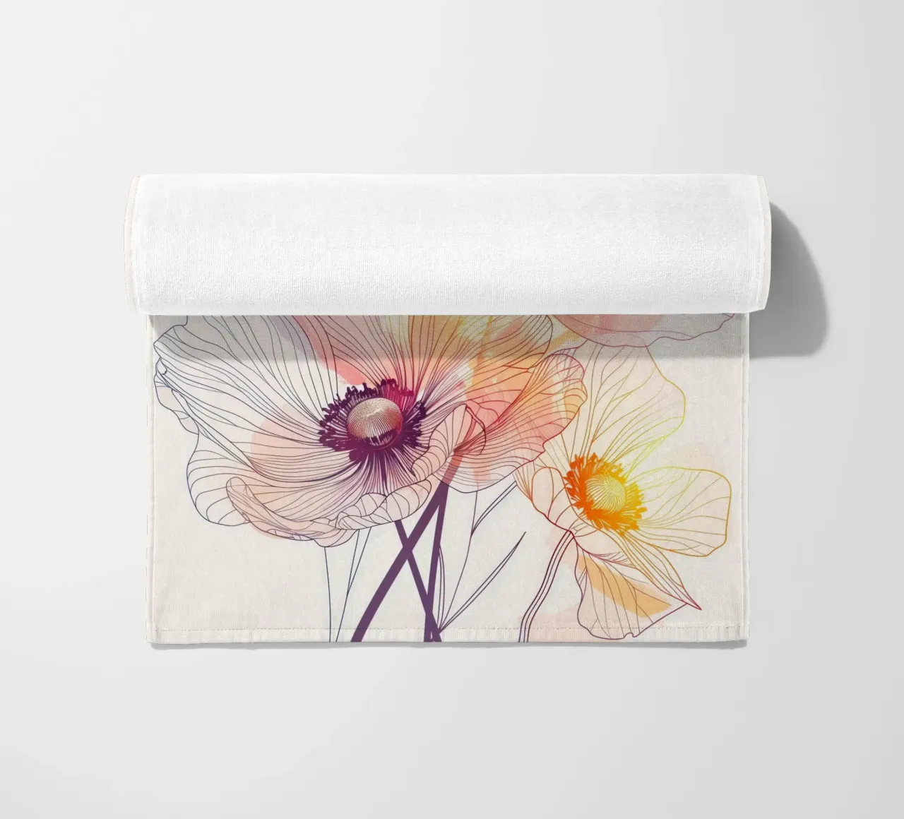 Flowers pattern telo mare da Justyna Jaszke JBJart