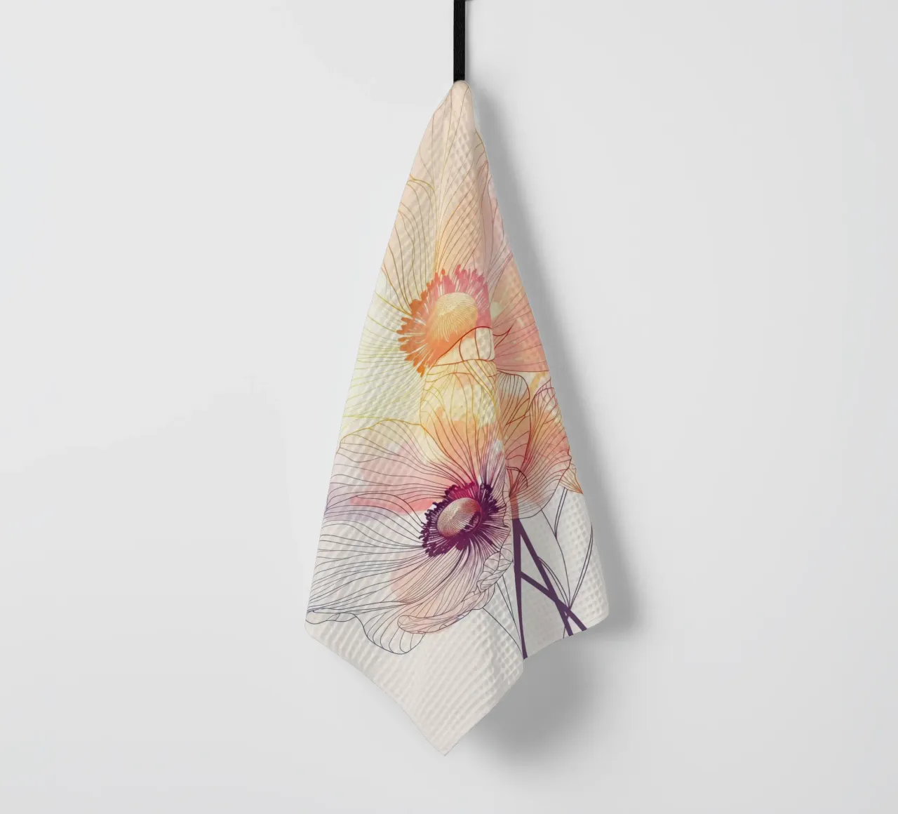 Motivo dei fiori canovaccio da cucina da Justyna Jaszke JBJart