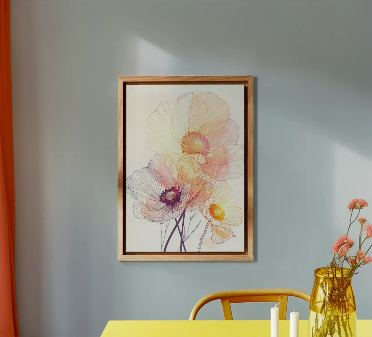 Flowers pattern forex plate by Justyna Jaszke JBJart