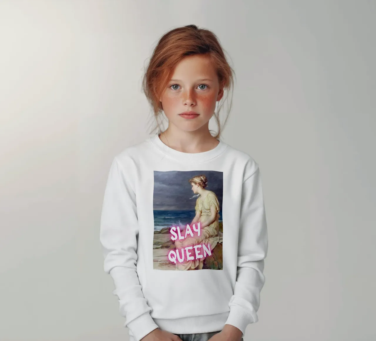 "Slay Queen" - Pop Art, Remix classico, Empowerment, Trendy P felpa bambino da NorwesClub