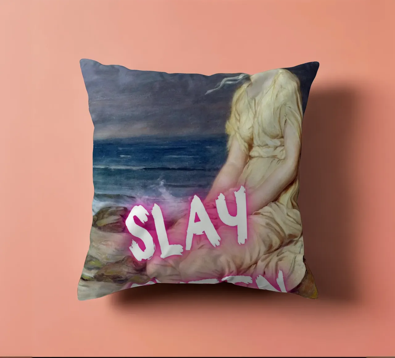 "Slay Queen" - Pop Art, Remix classico, Empowerment, Trendy P cuscino da NorwesClub