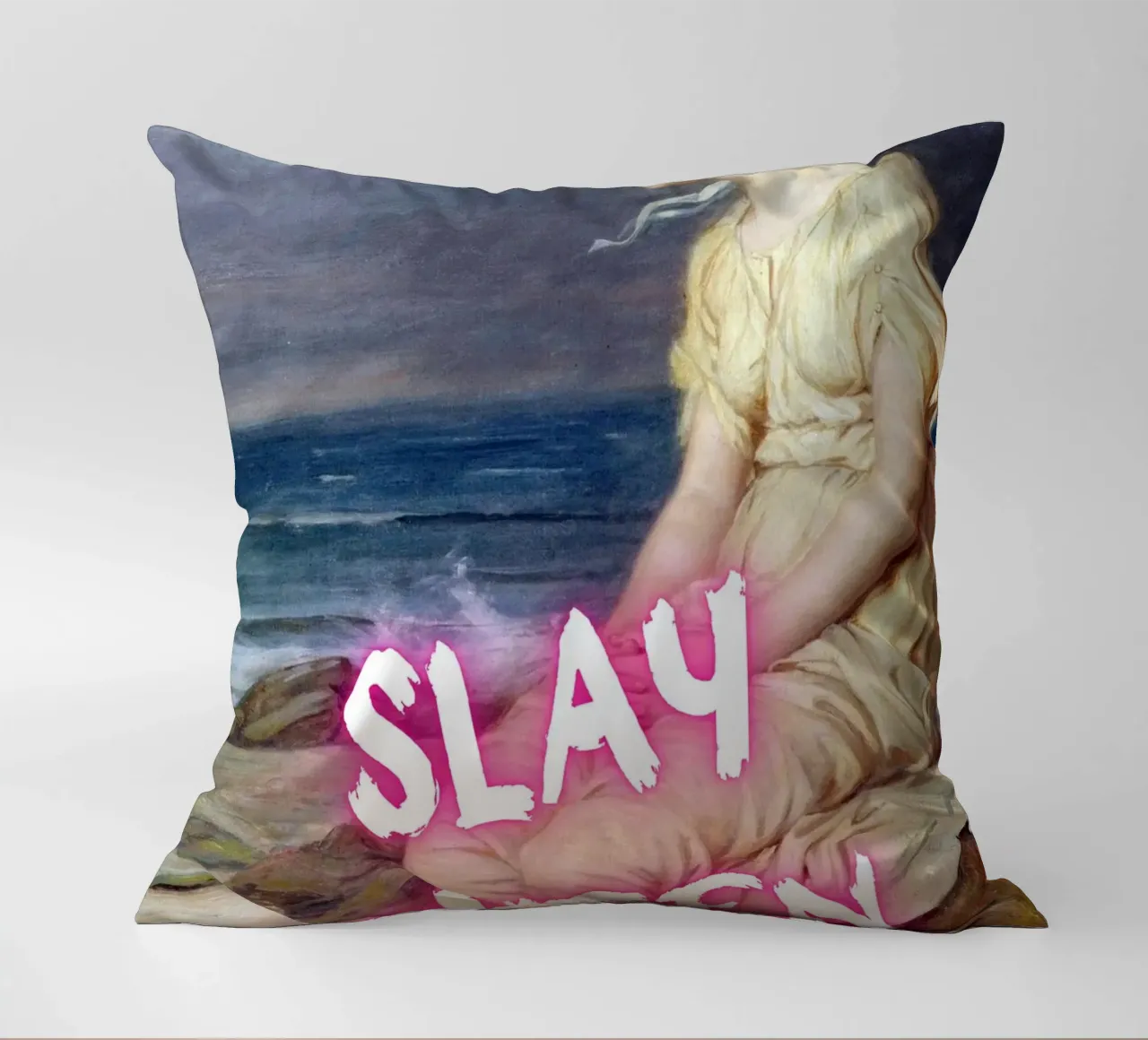 "Slay Queen" - Pop Art, Remix classico, Empowerment, Trendy P cuscino da NorwesClub