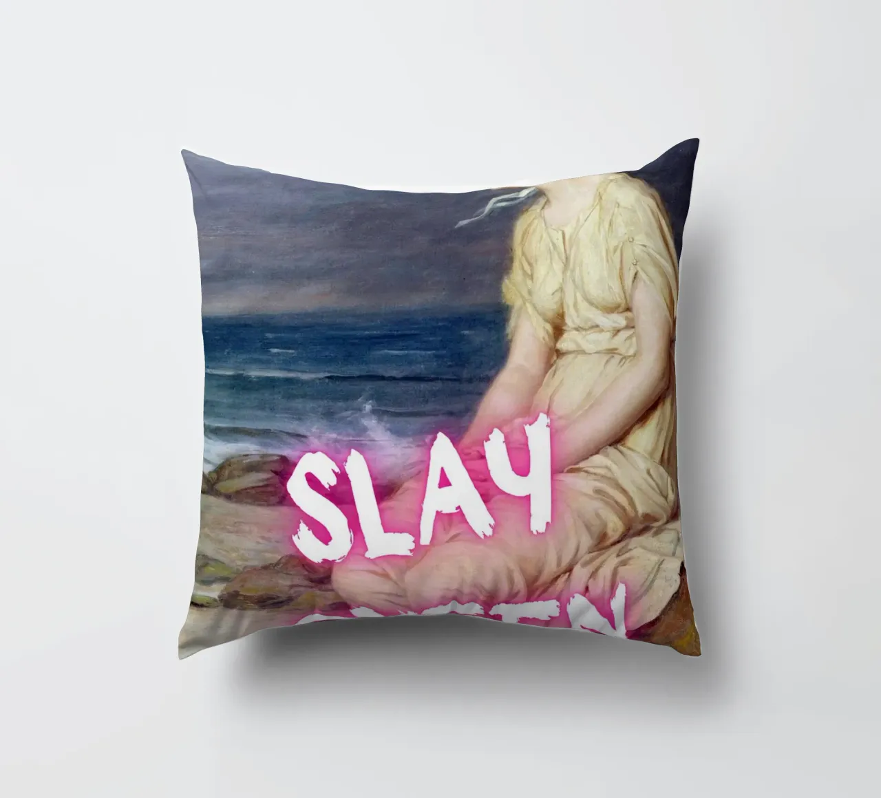 "Slay Queen" - Pop Art, Remix classico, Empowerment, Trendy P cuscino da NorwesClub
