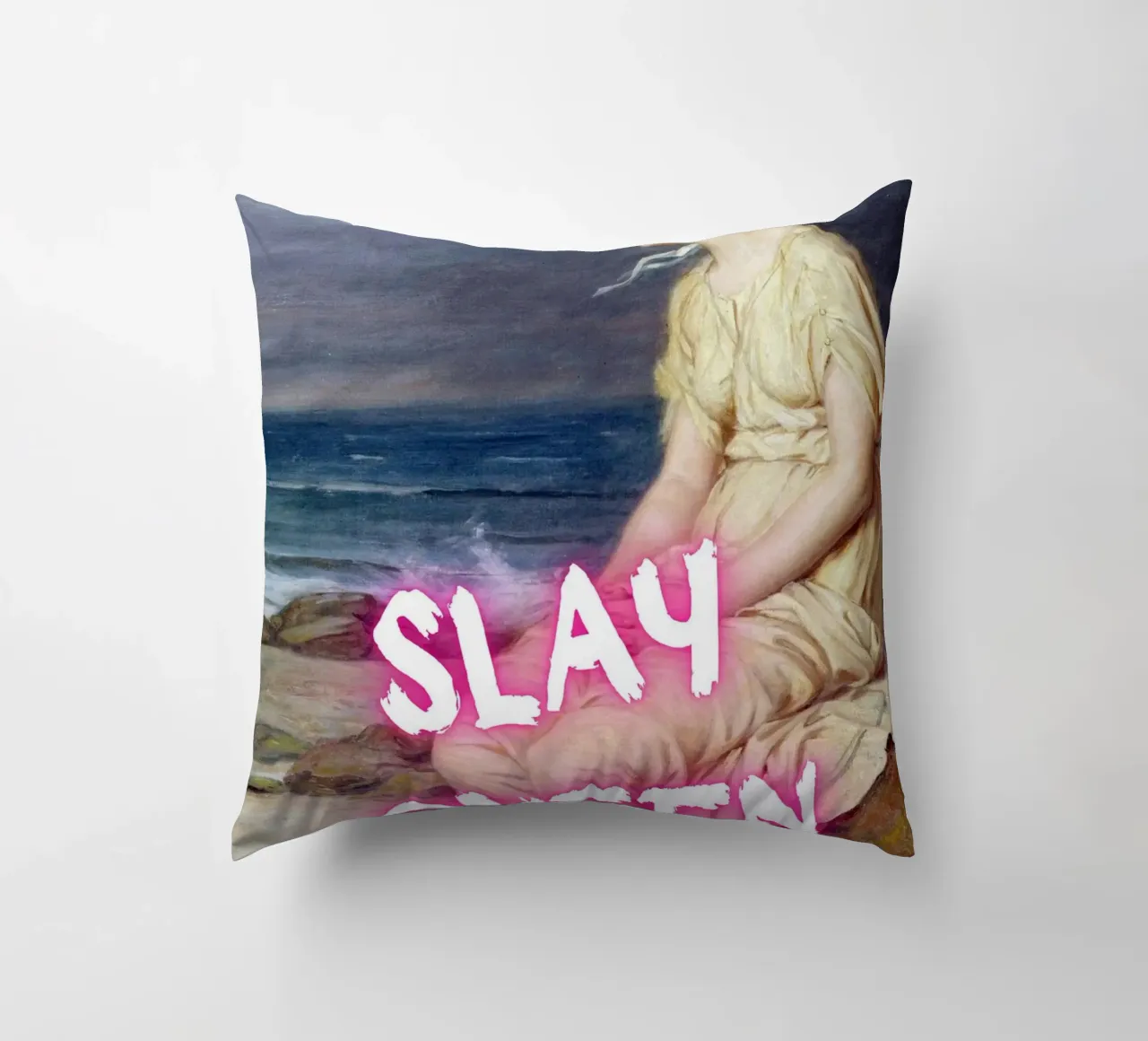 "Slay Queen" - Pop Art, Remix classico, Empowerment, Trendy P cuscino da NorwesClub