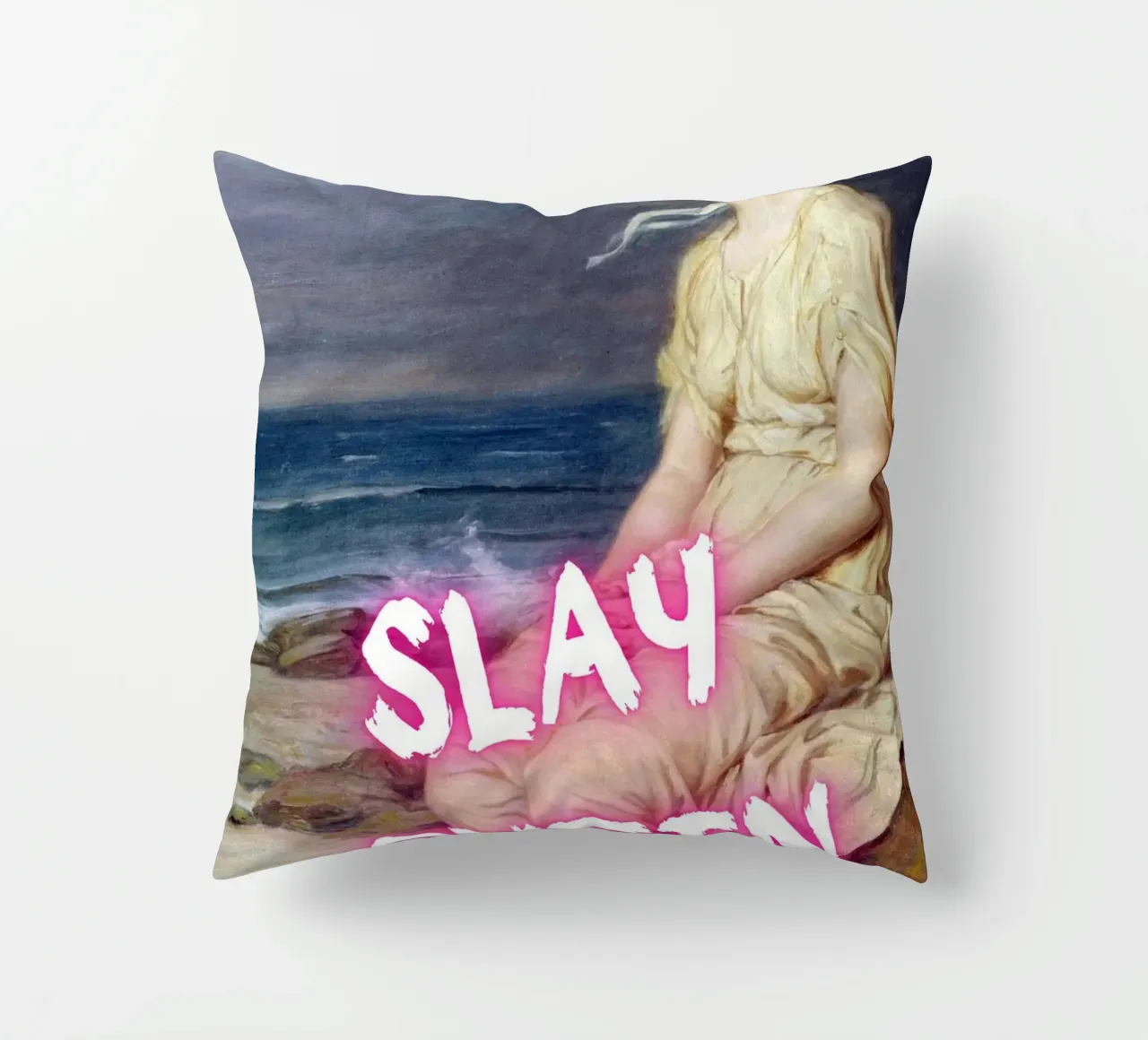 "Slay Queen" - Pop Art, Remix classico, Empowerment, Trendy P cuscino da NorwesClub