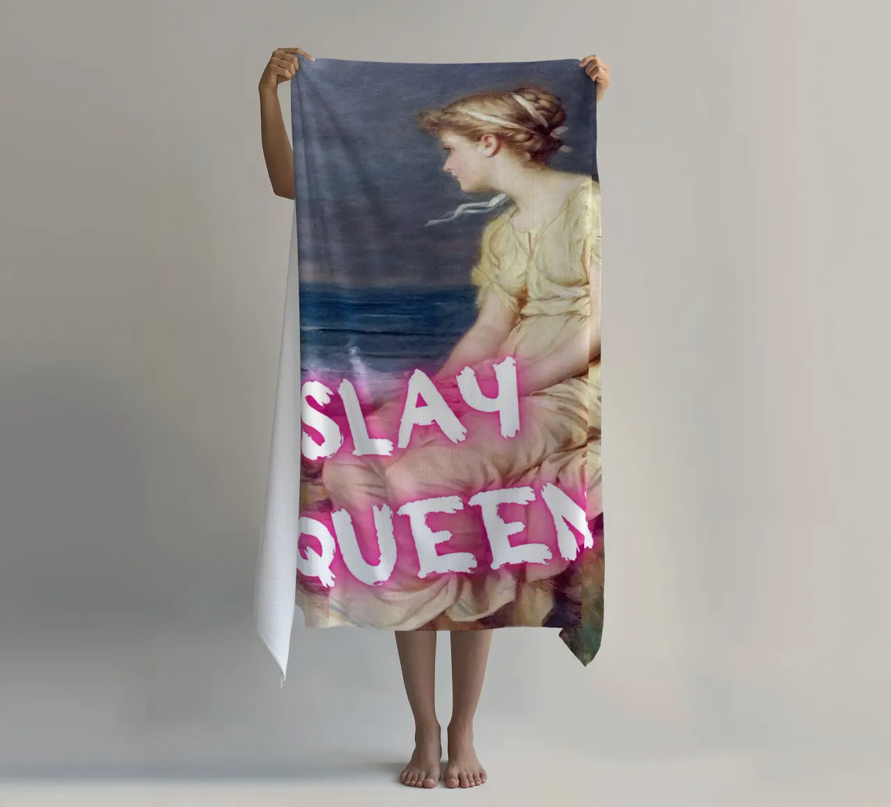 "Slay Queen" - Pop Art, Remix classico, Empowerment, Trendy P telo mare da NorwesClub