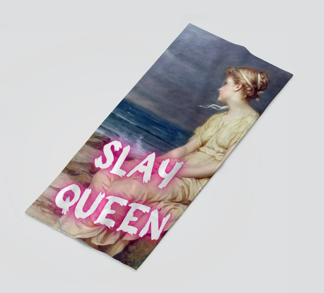 "Slay Queen" - Pop Art, Remix classico, Empowerment, Trendy P telo mare da NorwesClub