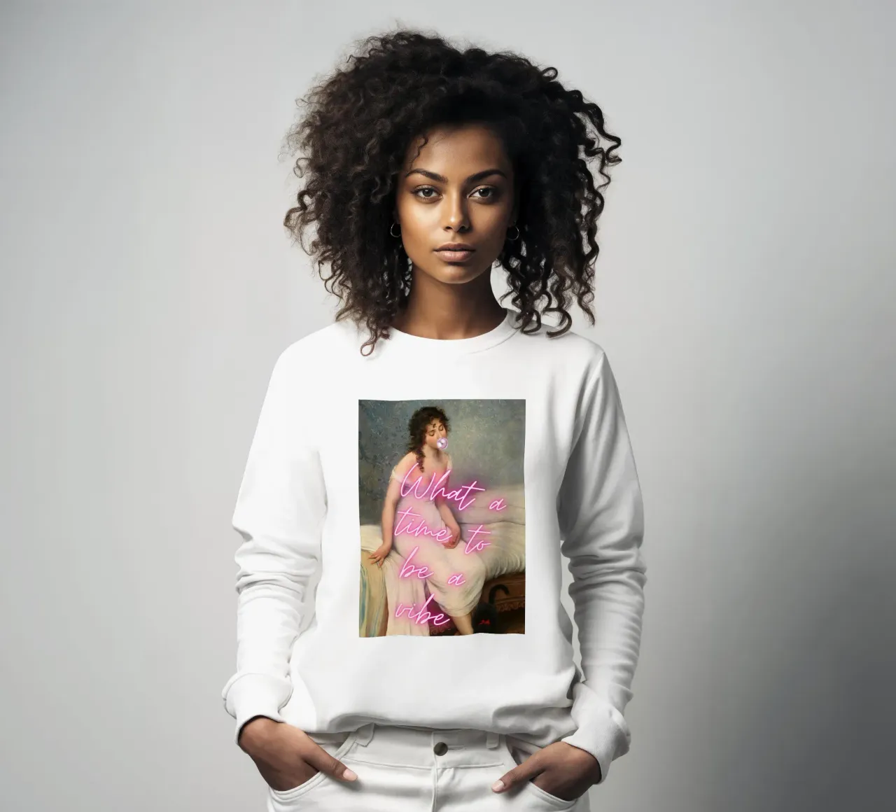 "Time to Be a Vibe" - Pop Art, Remix classico, Trendy, Chill felpa da NorwesClub