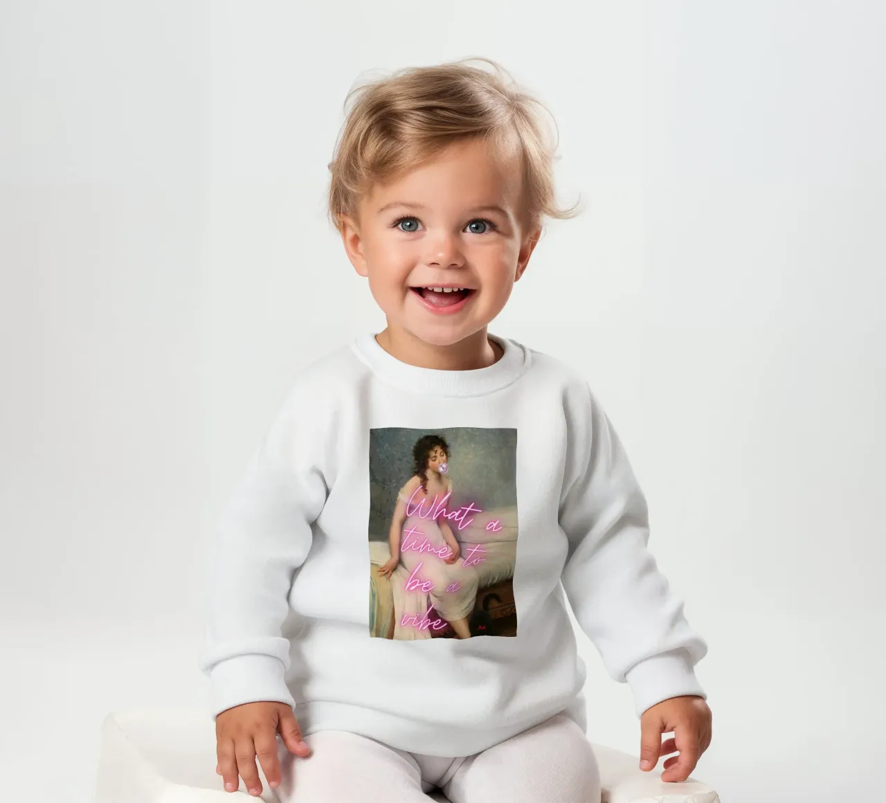 "Time to Be a Vibe" - Pop Art, Remix classico, Trendy, Chill felpa neonato da NorwesClub