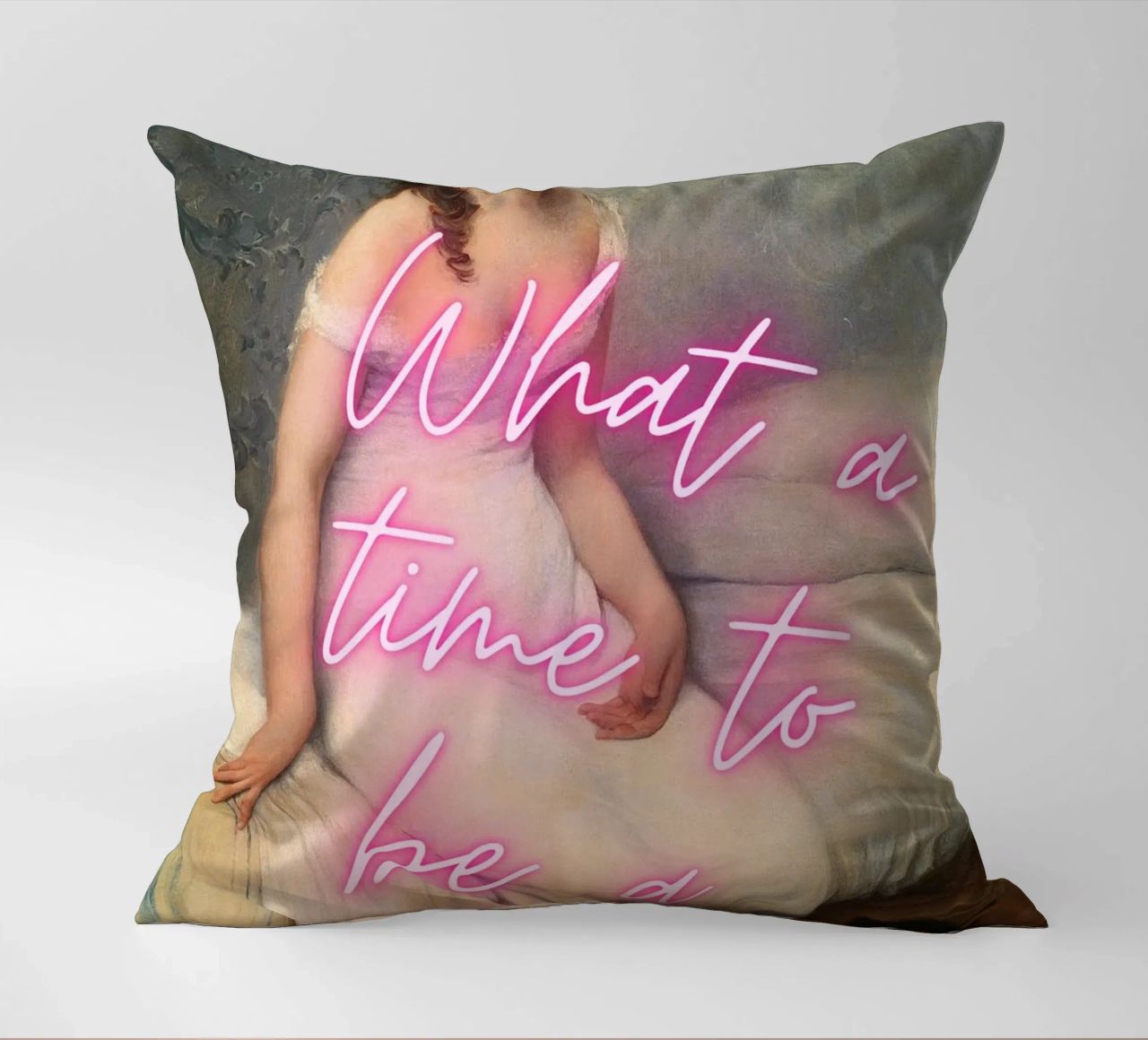 "Time to Be a Vibe" - Pop Art, Remix classico, Trendy, Chill cuscino da NorwesClub