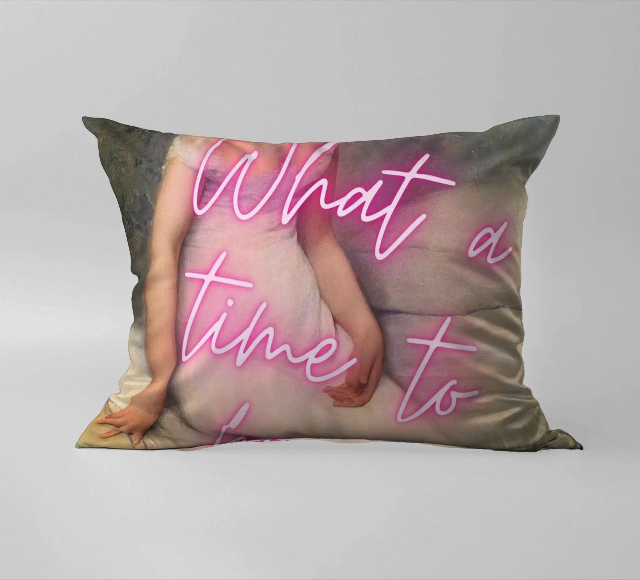 "Time to Be a Vibe" - Pop Art, Remix classico, Trendy, Chill cuscino da NorwesClub