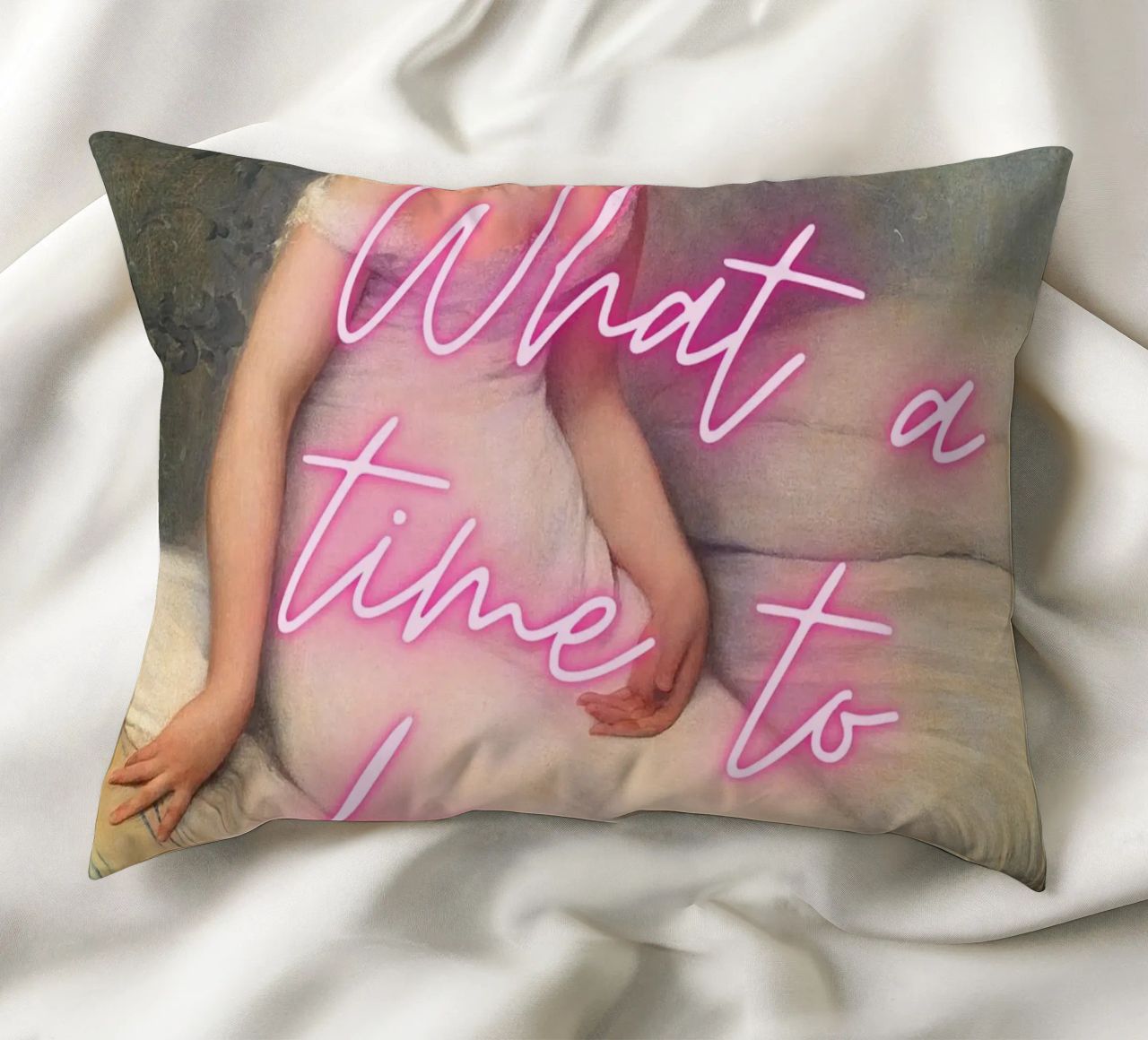 "Time to Be a Vibe" - Pop Art, Remix classico, Trendy, Chill cuscino da NorwesClub