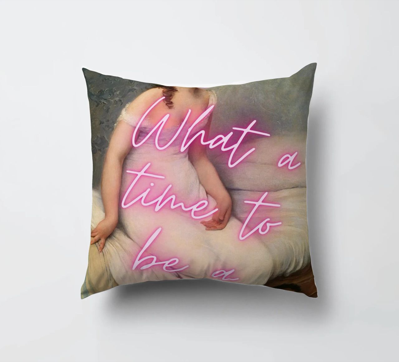 "Time to Be a Vibe" - Pop Art, Remix classico, Trendy, Chill cuscino da NorwesClub