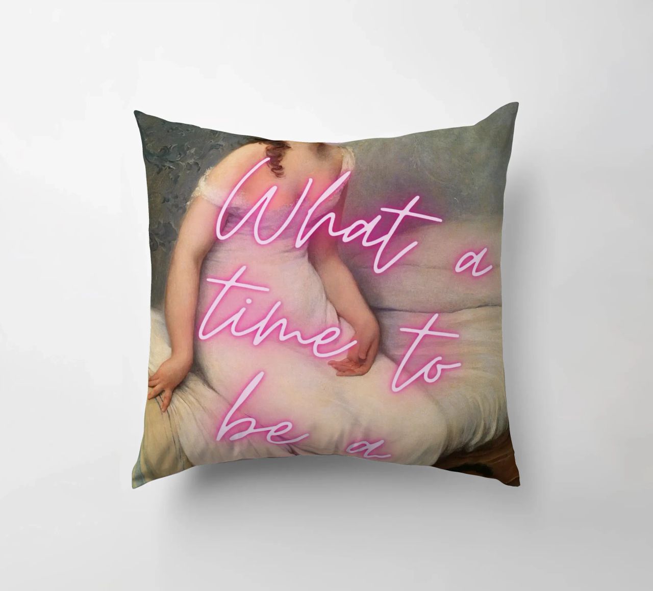 "Time to Be a Vibe" - Pop Art, Remix classico, Trendy, Chill cuscino da NorwesClub