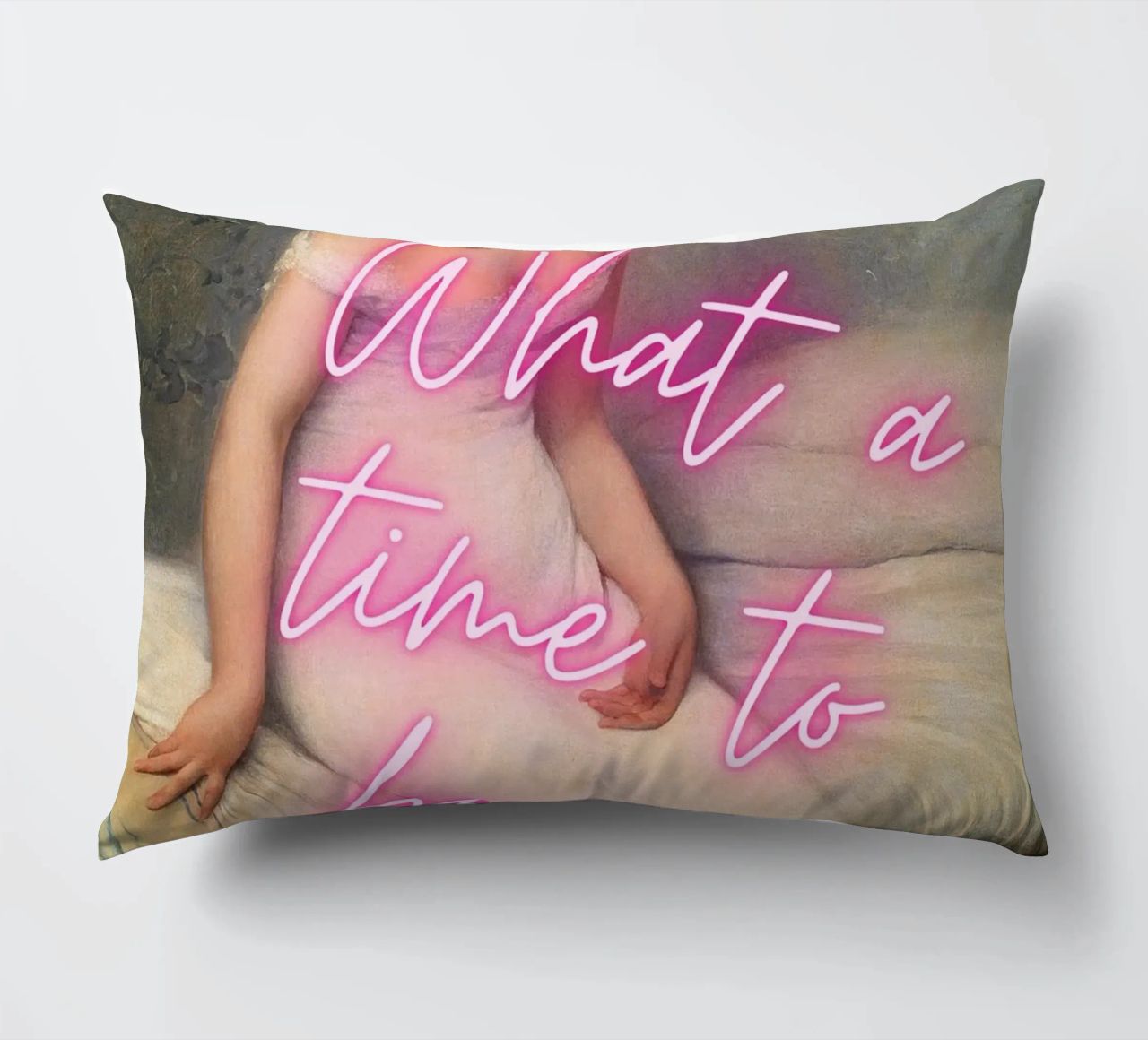 "Time to Be a Vibe" - Pop Art, Remix classico, Trendy, Chill cuscino da NorwesClub