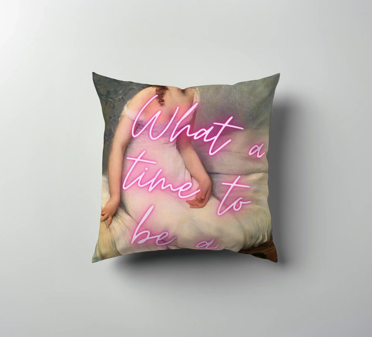 "Time to Be a Vibe" - Pop Art, Remix classico, Trendy, Chill cuscino da NorwesClub