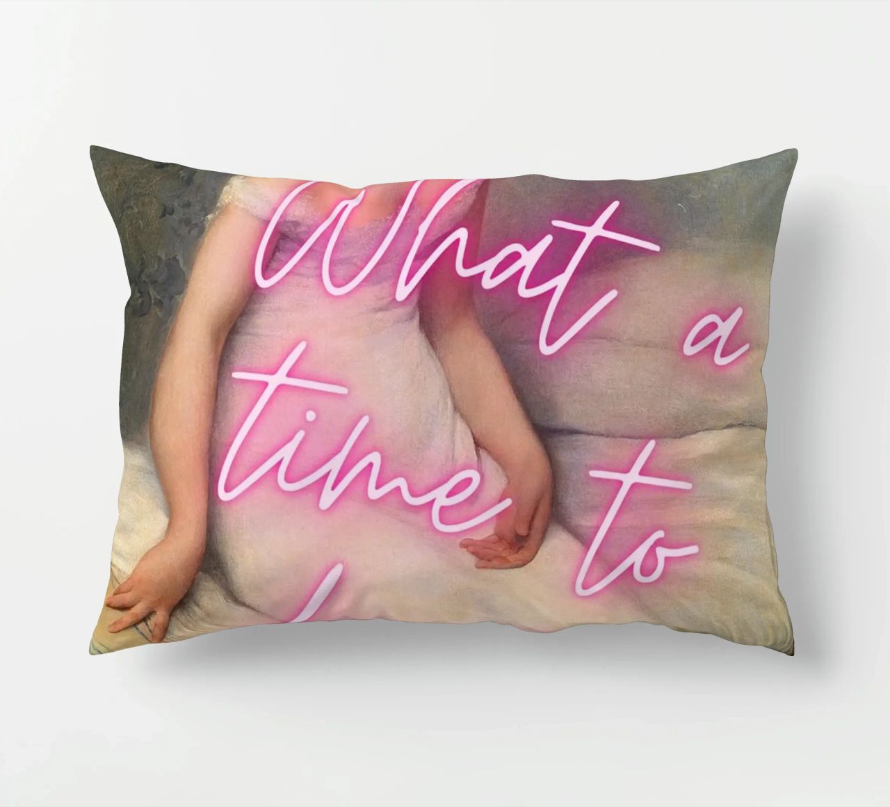 "Time to Be a Vibe" - Pop Art, Remix classico, Trendy, Chill cuscino da NorwesClub