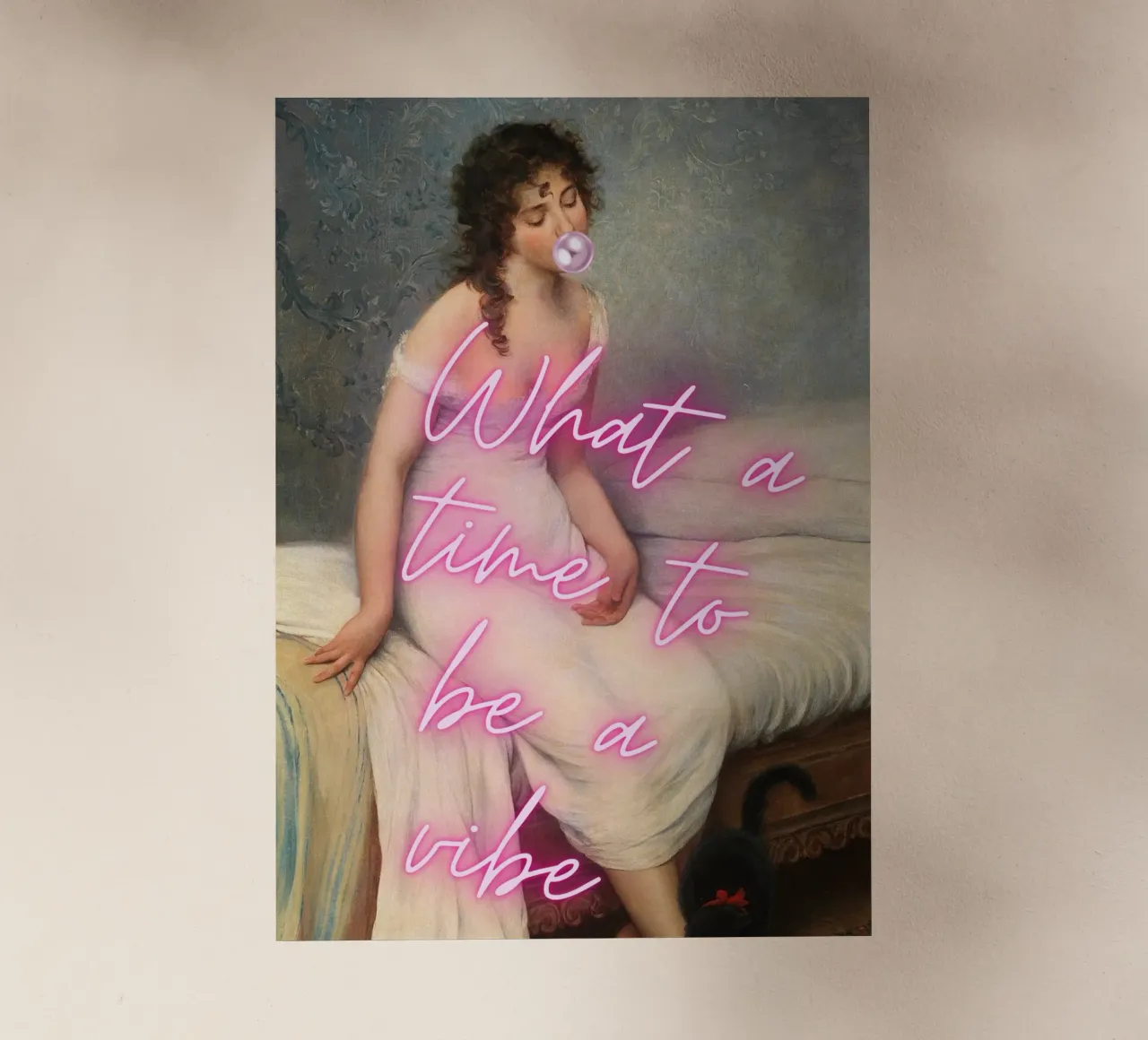 "Time to Be a Vibe" - Pop Art, Remix classico, Trendy, Chill pellicola backlit da NorwesClub