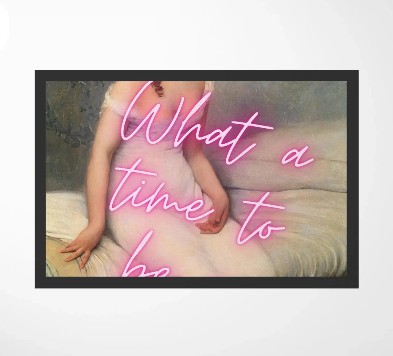 "Time to Be a Vibe" - Pop Art, Klassieke remix, trendy, chill deurmat van NorwesClub