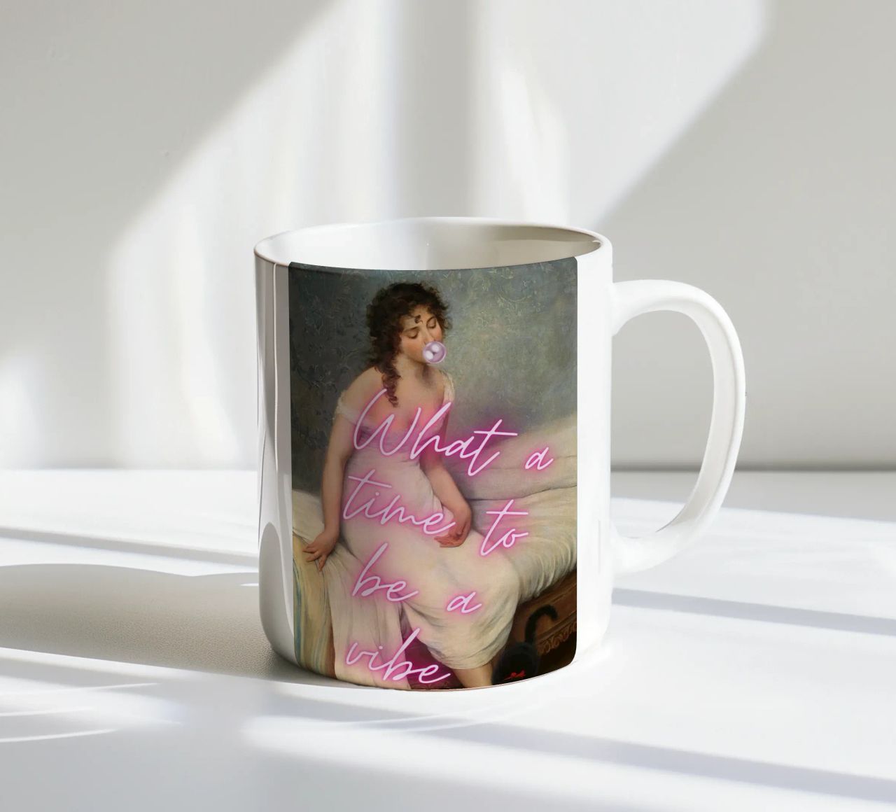 "Time to Be a Vibe" - Pop Art, Remix classico, Trendy, Chill tazza in ceramica da NorwesClub