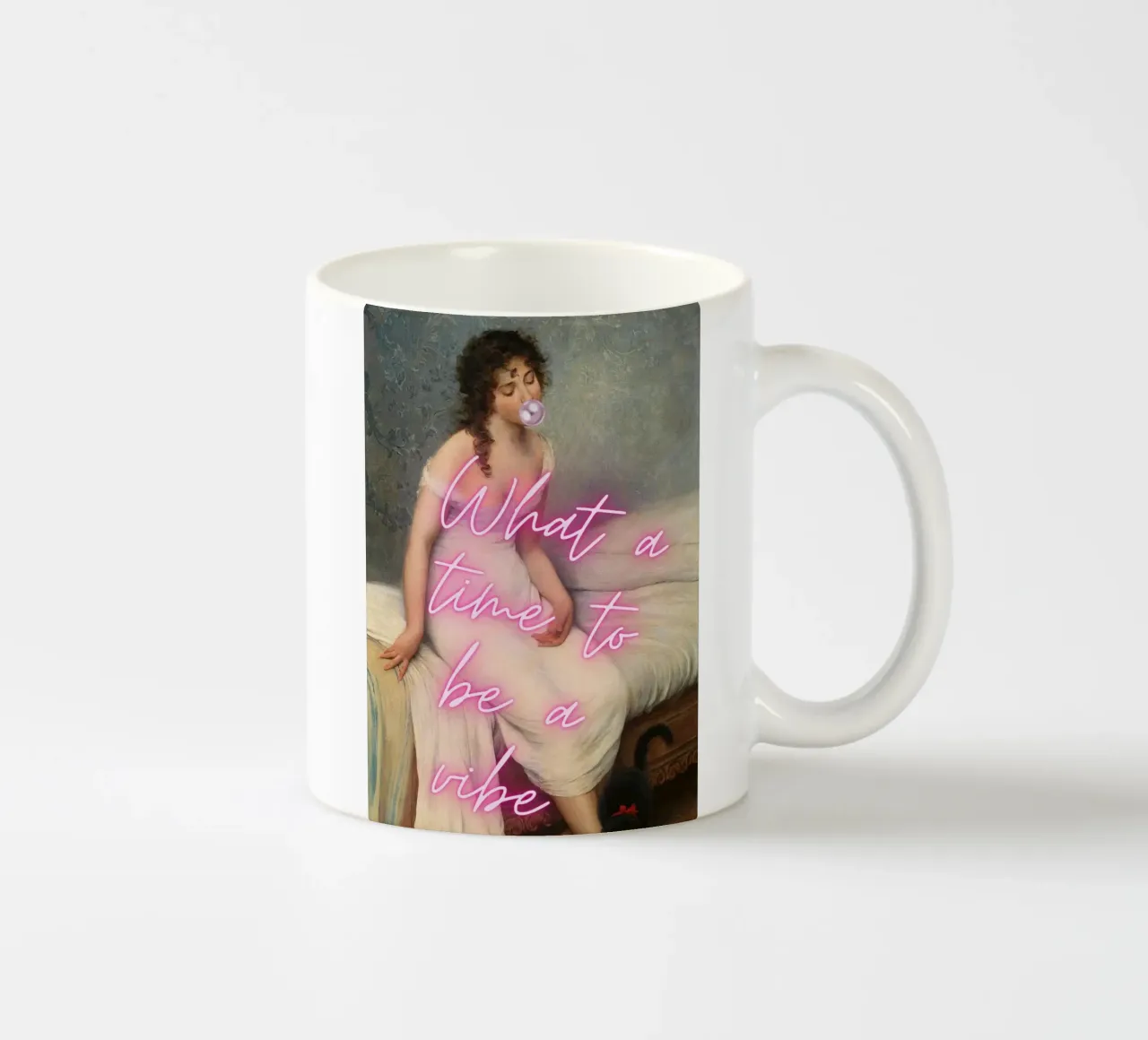 "Time to Be a Vibe" - Pop Art, Classic Remix, Trendy, Chill mug en céramique de NorwesClub