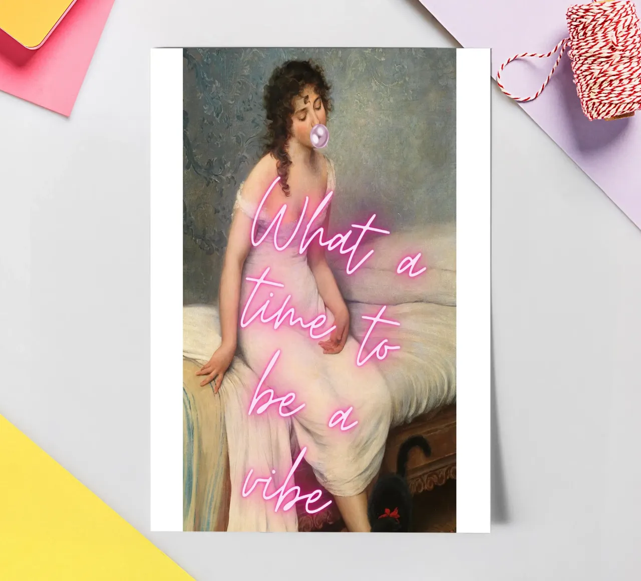 "Time to Be a Vibe" - Pop Art, Remix classico, Trendy, Chill foglio adesivo da NorwesClub