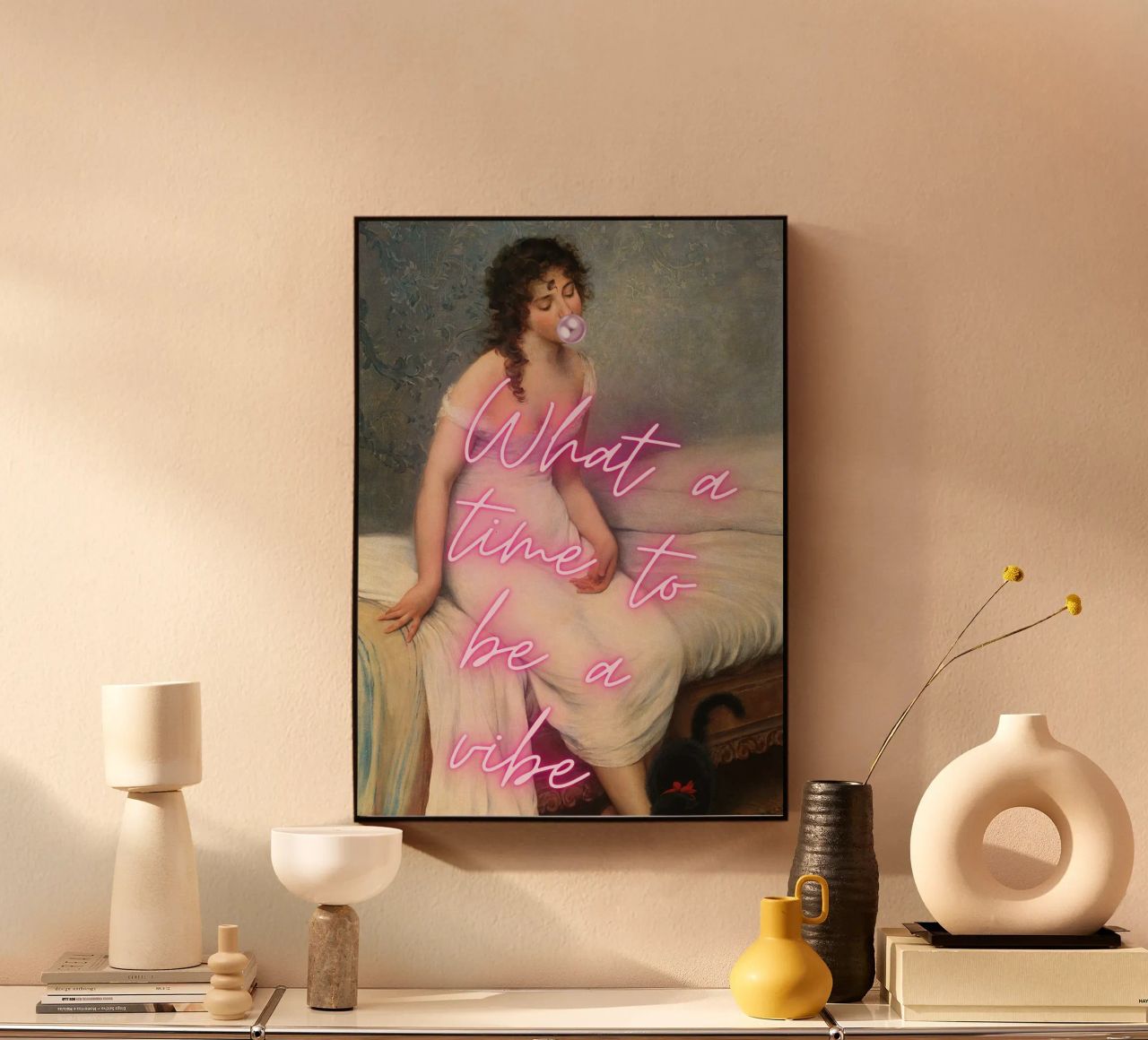 "Time to Be a Vibe" - Pop Art, Remix classico, Trendy, Chill plexiglass da NorwesClub