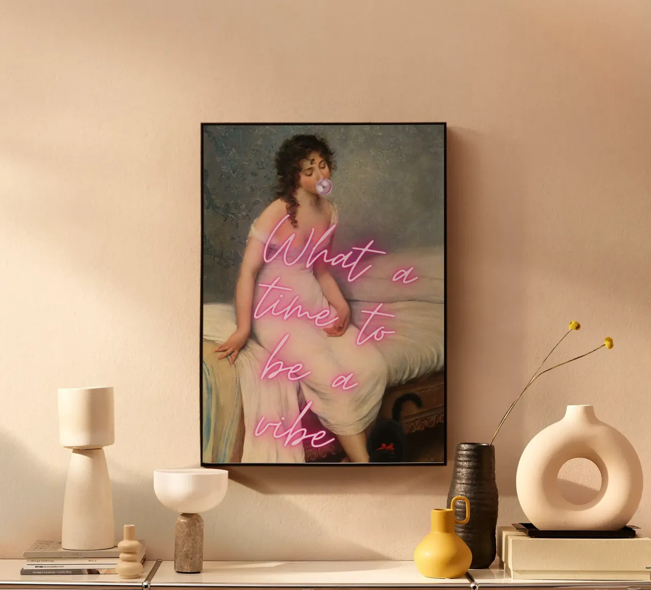 "Time to Be a Vibe" - Pop Art, Classic Remix, Trendy, Chill acrylic glass by NorwesClub