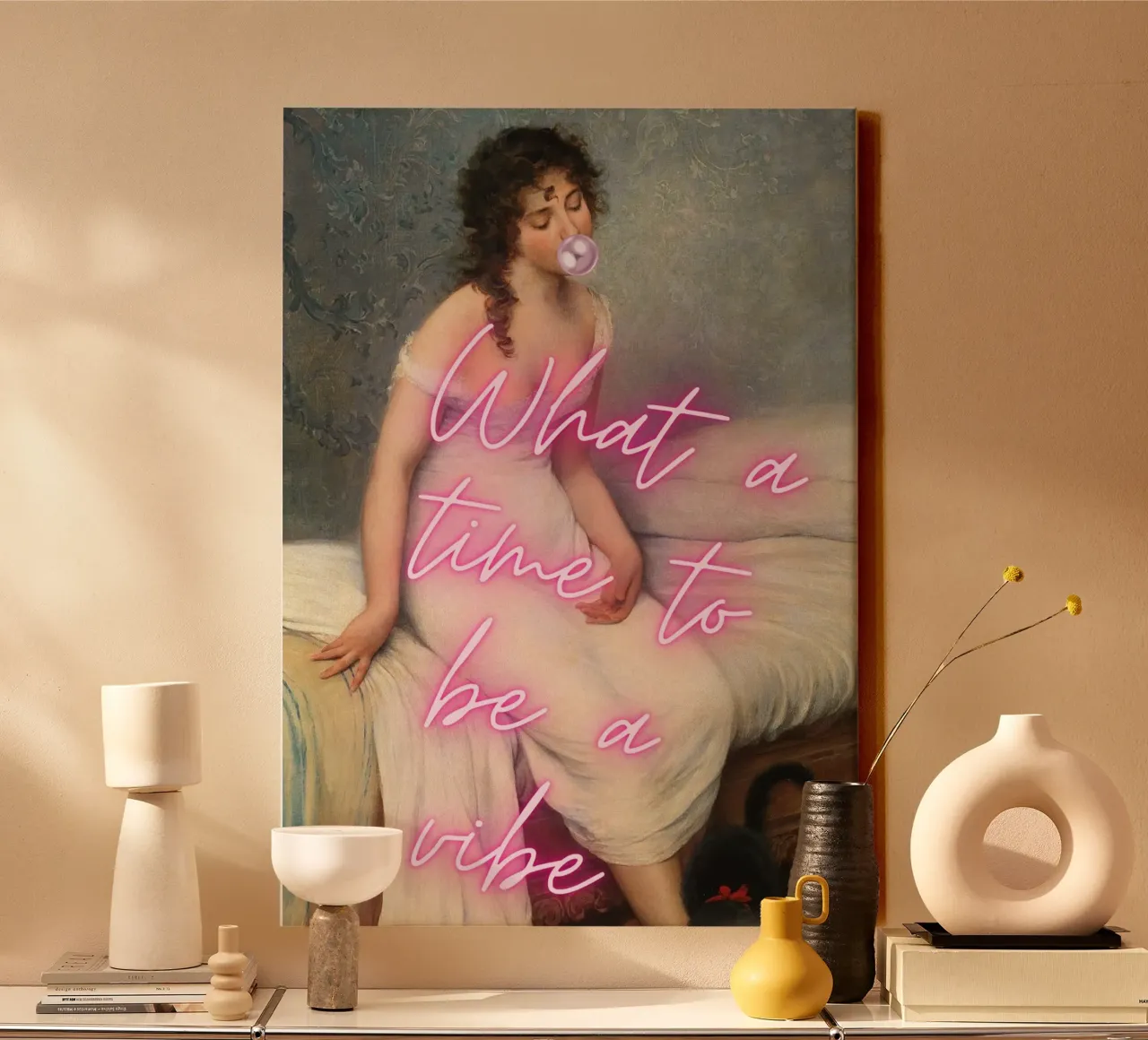 "Time to Be a Vibe" - Pop Art, Remix classico, Trendy, Chill tela da NorwesClub