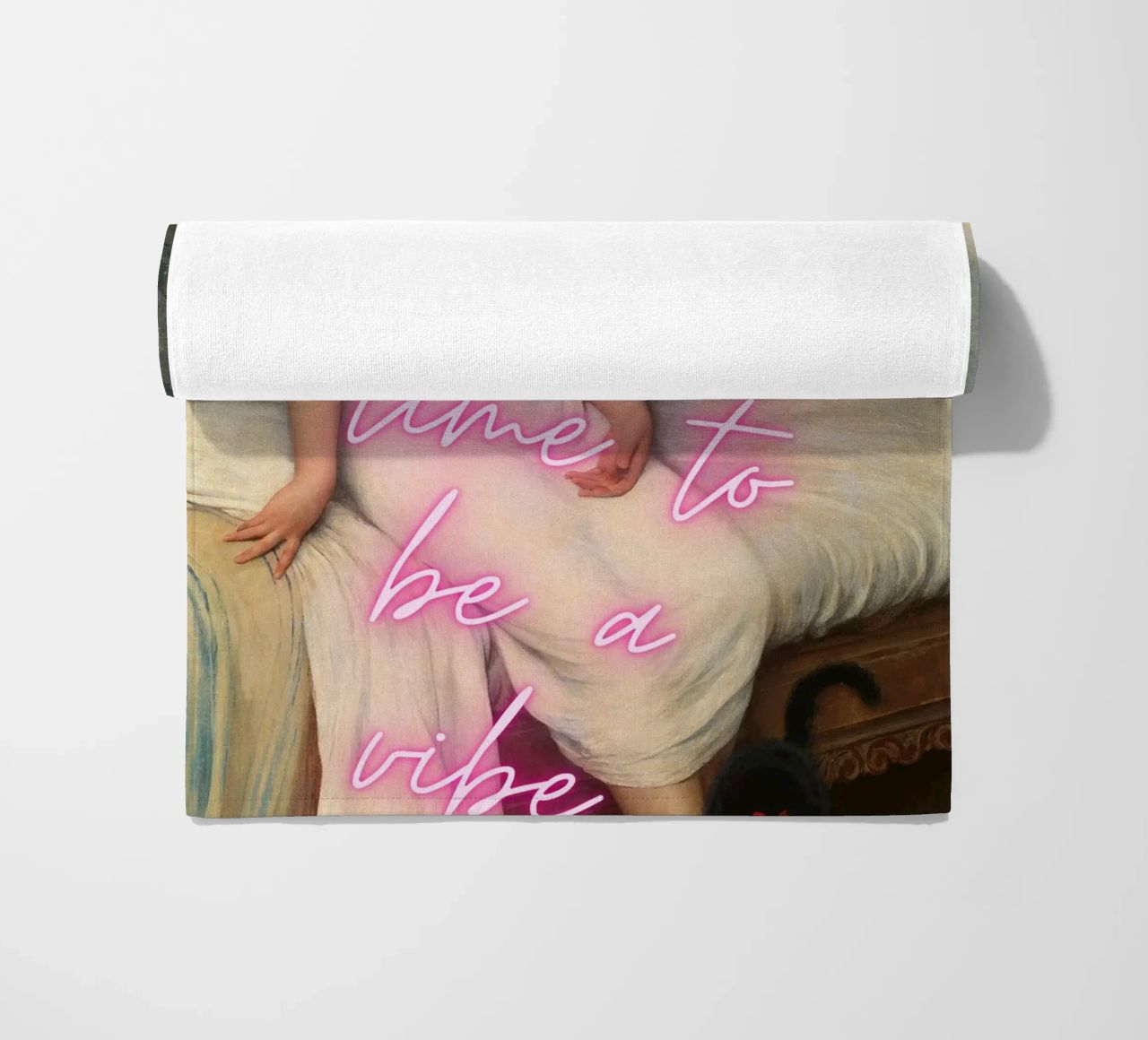 "Time to Be a Vibe" - Pop Art, Remix classico, Trendy, Chill telo mare da NorwesClub