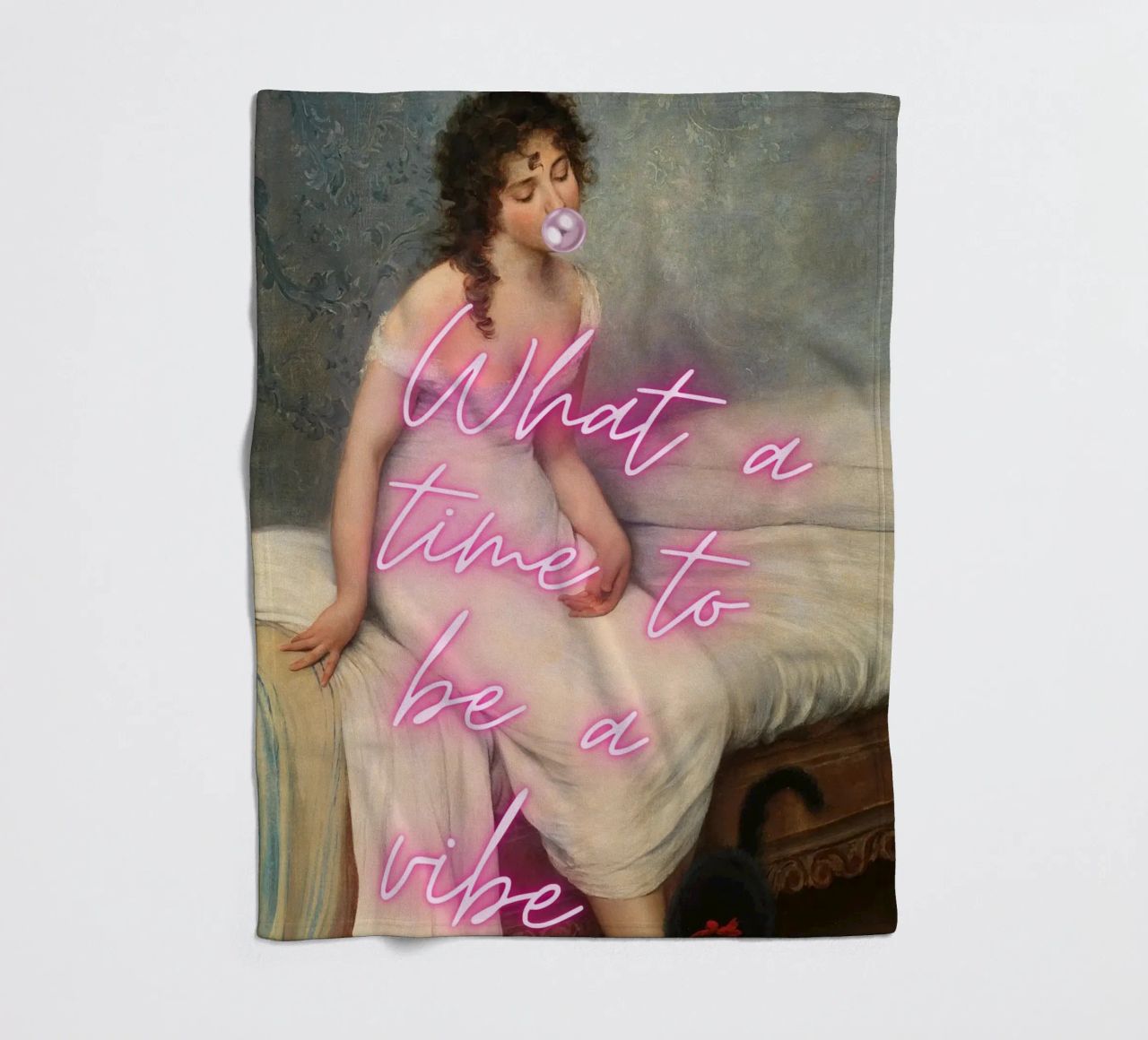 "Time to Be a Vibe" - Pop Art, Remix classico, Trendy, Chill coperta in pile da NorwesClub