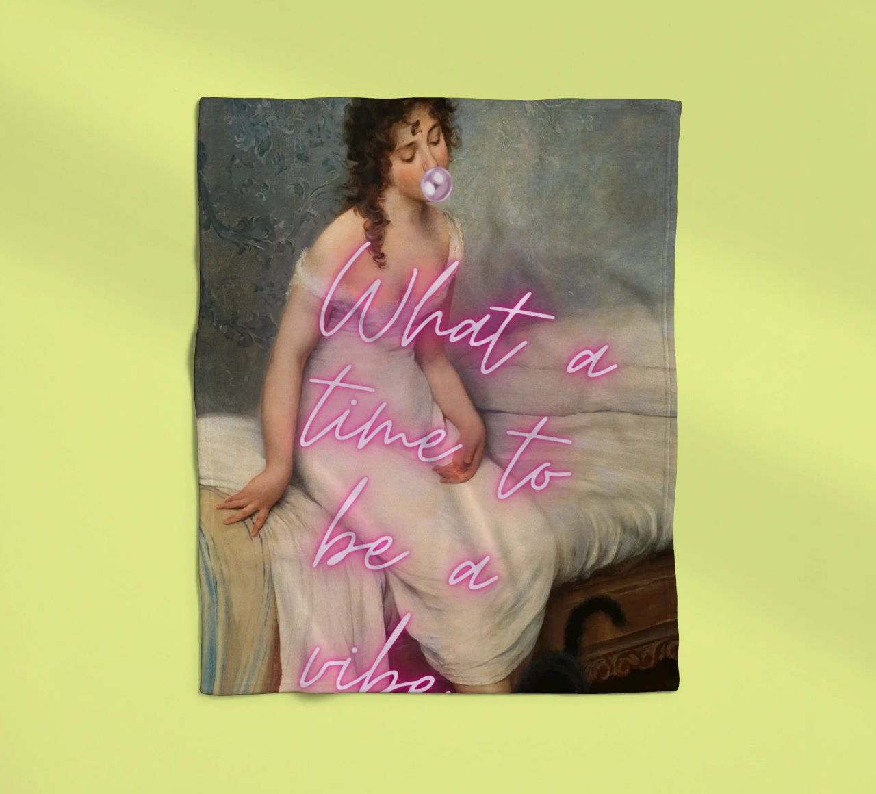 "Time to Be a Vibe" - Pop Art, Remix classico, Trendy, Chill coperta in pile da NorwesClub
