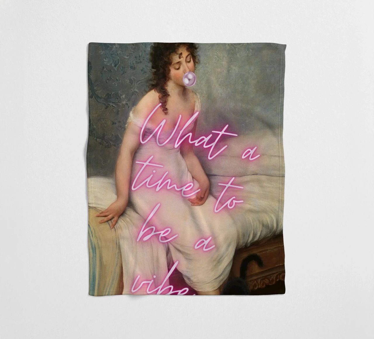 "Time to Be a Vibe" - Pop Art, Remix classico, Trendy, Chill coperta in pile da NorwesClub
