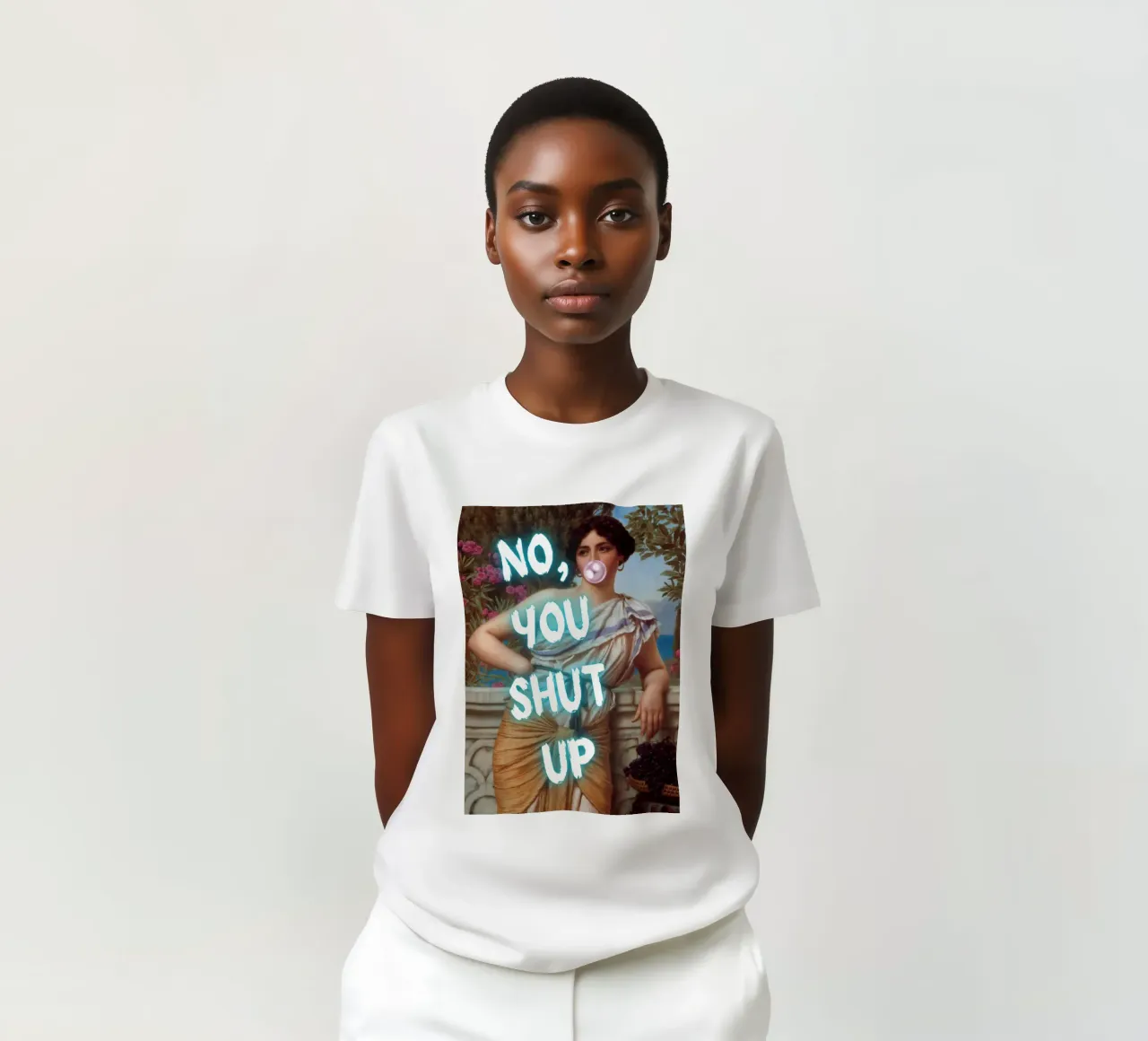 "No, tu stai zitto!" - Pop Art, Remix classico, umoristico, audace t-shirt da NorwesClub