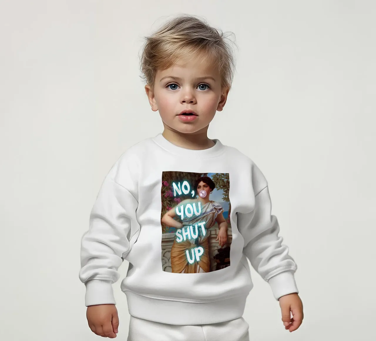 "No, tu stai zitto!" - Pop Art, Remix classico, umoristico, audace felpa neonato da NorwesClub