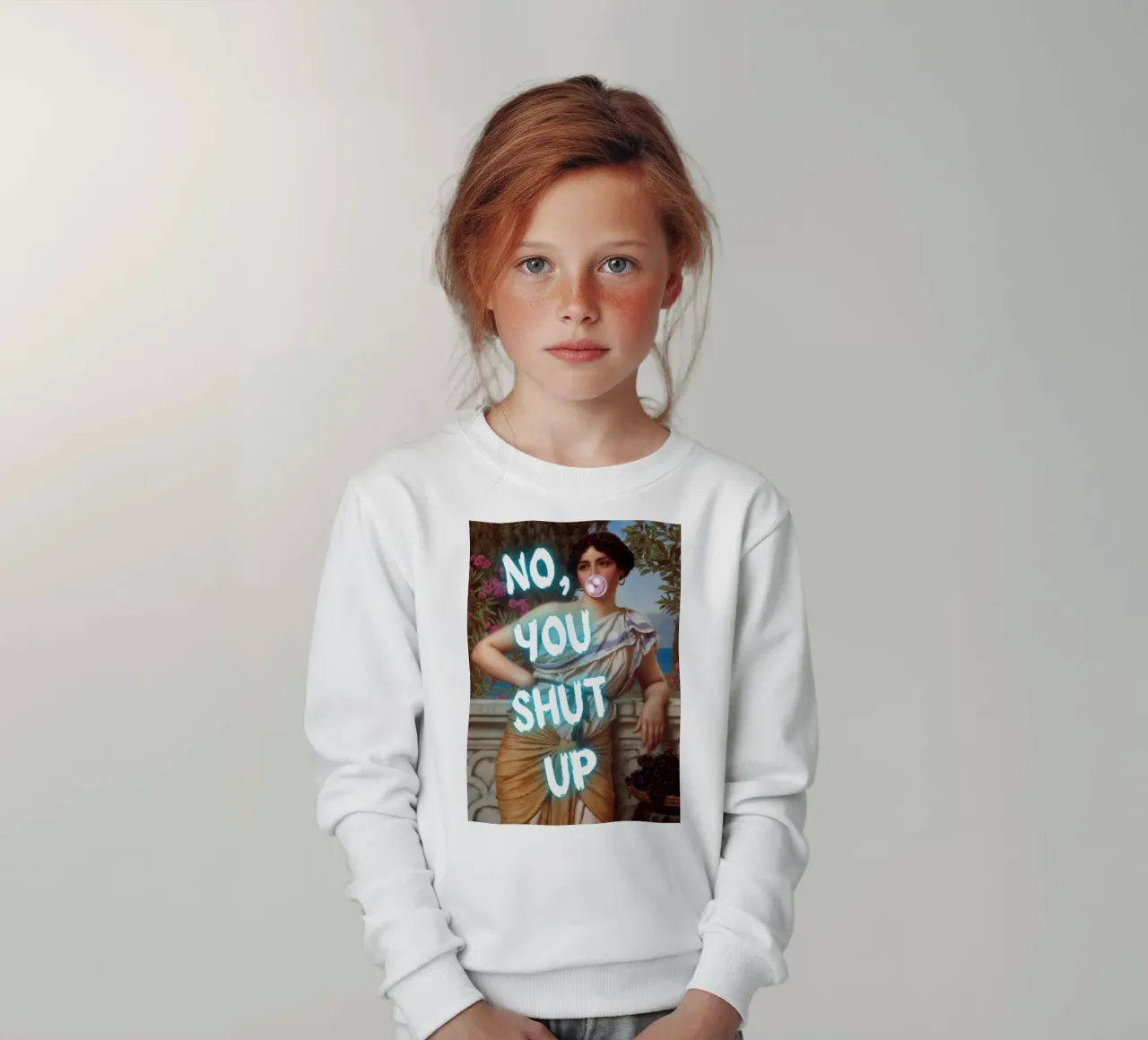 "No, tu stai zitto!" - Pop Art, Remix classico, umoristico, audace felpa bambino da NorwesClub