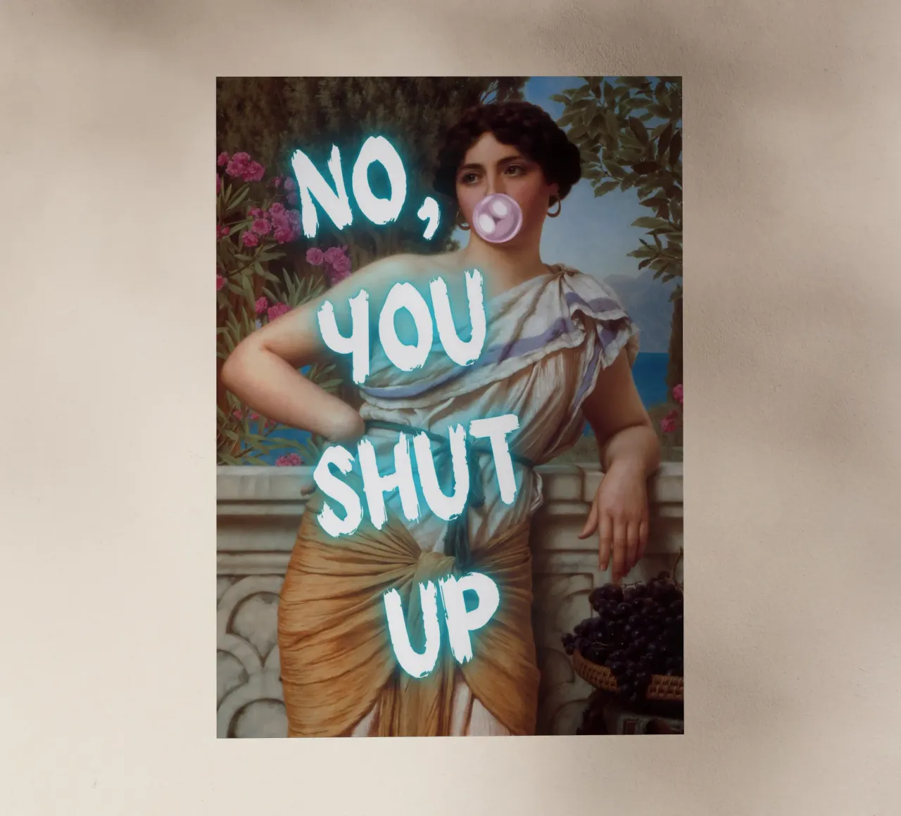 "No, tu stai zitto!" - Pop Art, Remix classico, umoristico, audace pellicola backlit da NorwesClub