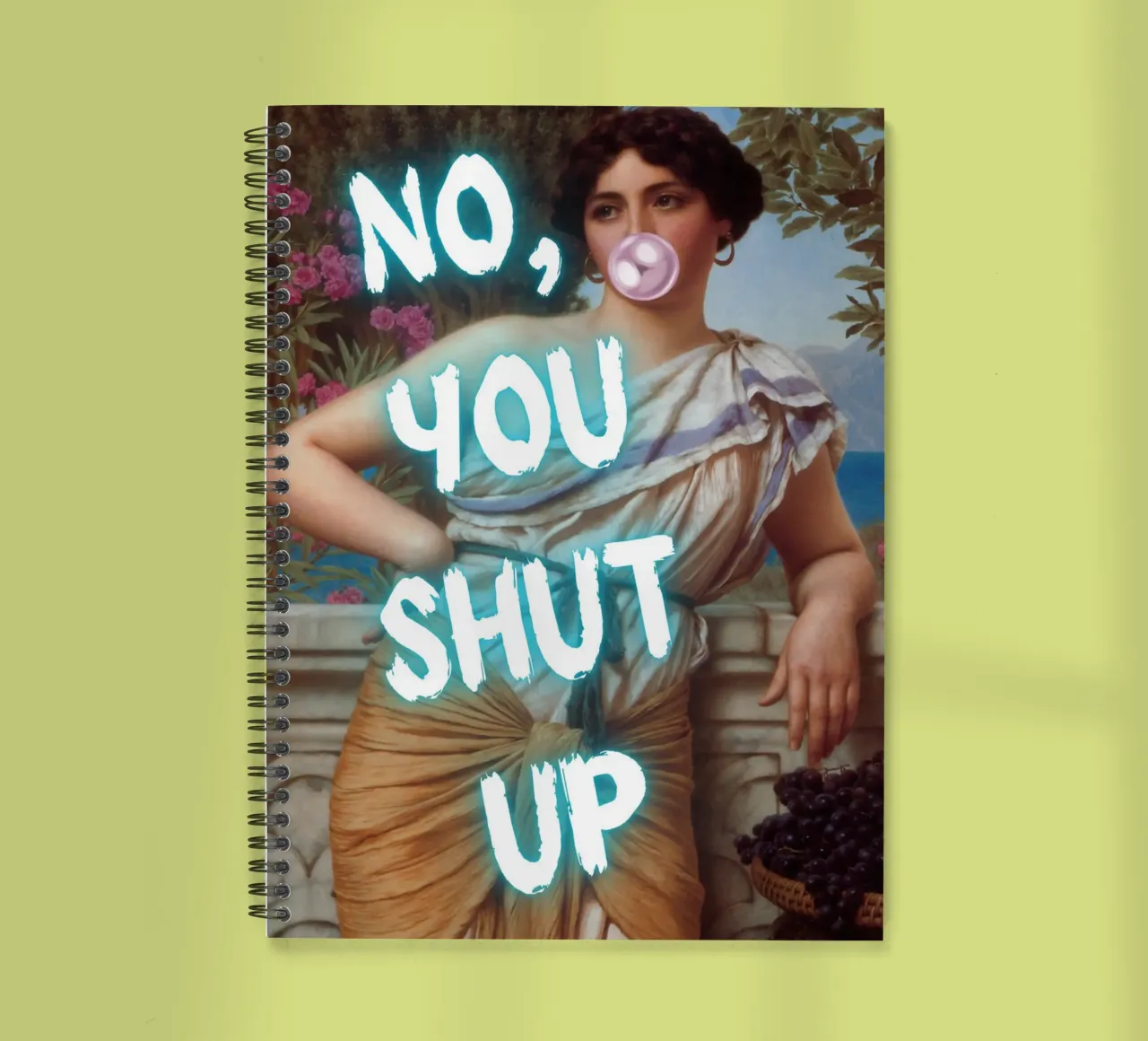 "No, tu stai zitto!" - Pop Art, Remix classico, umoristico, audace diario ad anelli da NorwesClub