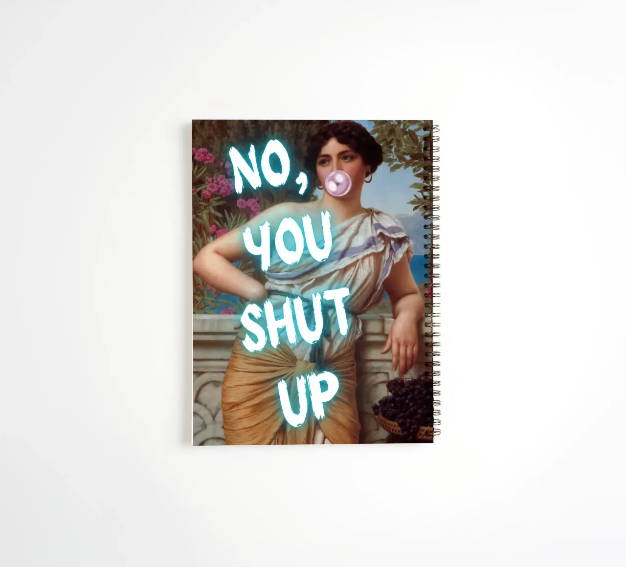 "No, tu stai zitto!" - Pop Art, Remix classico, umoristico, audace diario ad anelli da NorwesClub