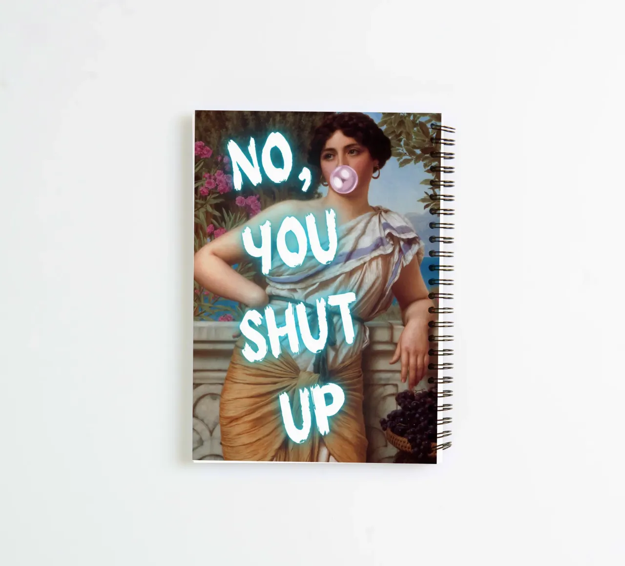 "No, tu stai zitto!" - Pop Art, Remix classico, umoristico, audace diario ad anelli da NorwesClub