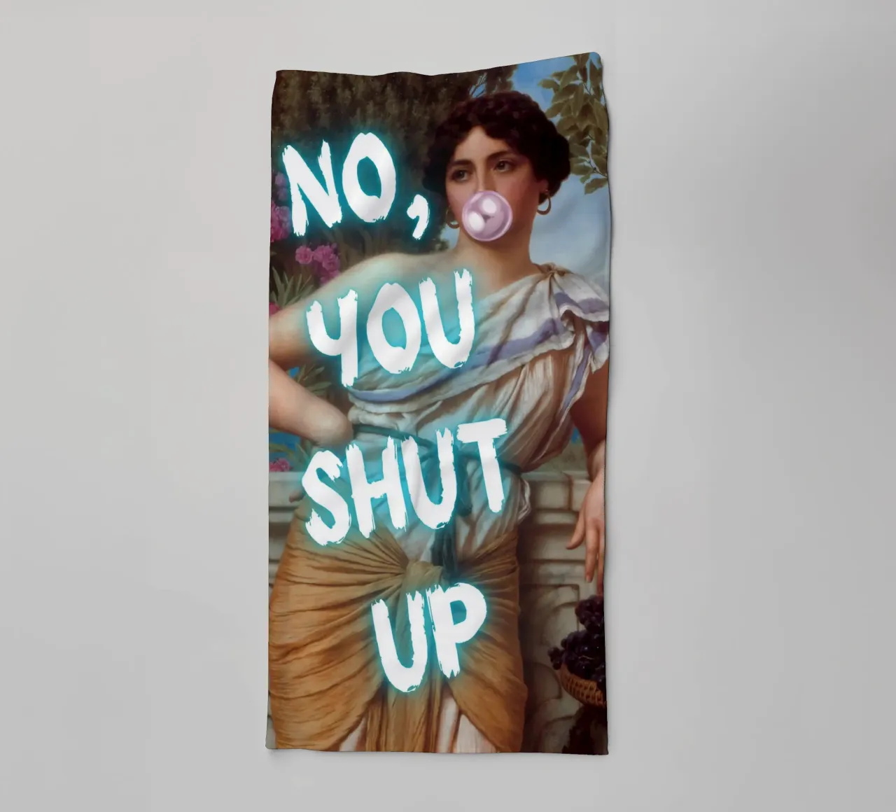 "No, tu stai zitto!" - Pop Art, Remix classico, umoristico, audace asciugamano da bagno da NorwesClub