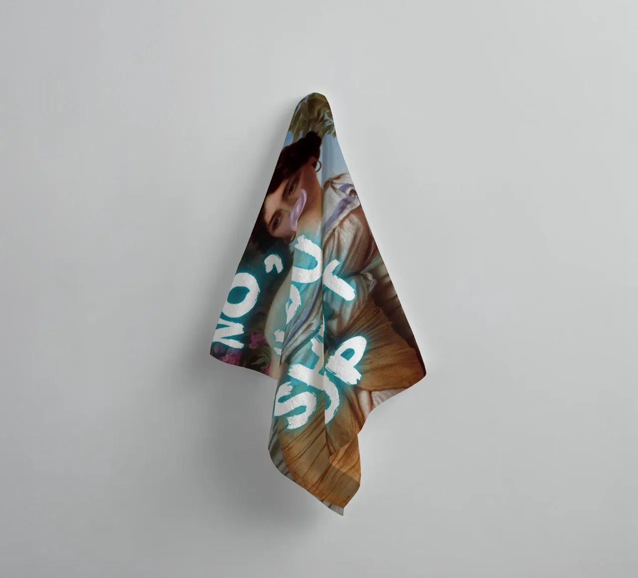 "No, tu stai zitto!" - Pop Art, Remix classico, umoristico, audace asciugamano da bagno da NorwesClub