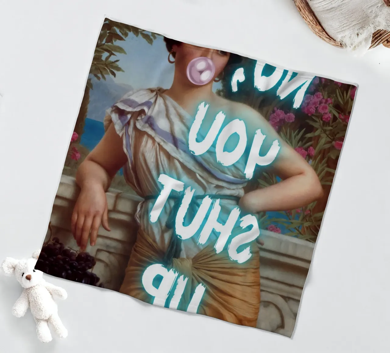 "No, tu stai zitto!" - Pop Art, Remix classico, umoristico, audace coperta in pile da NorwesClub