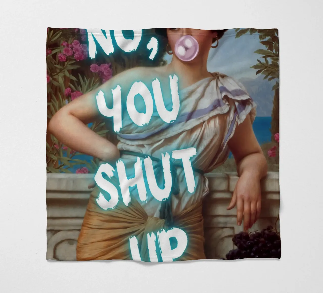 "No, tu stai zitto!" - Pop Art, Remix classico, umoristico, audace coperta in pile da NorwesClub