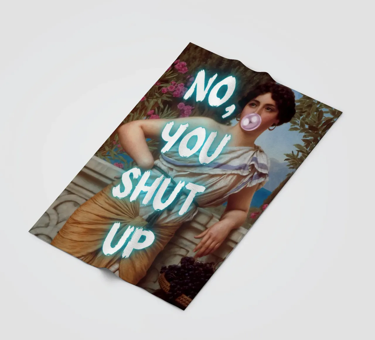 "No, tu stai zitto!" - Pop Art, Remix classico, umoristico, audace coperta in pile da NorwesClub