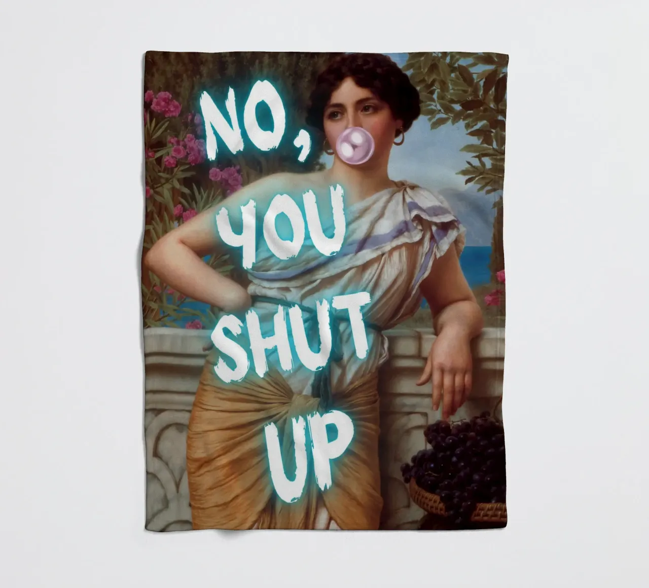 "No, tu stai zitto!" - Pop Art, Remix classico, umoristico, audace coperta in pile da NorwesClub