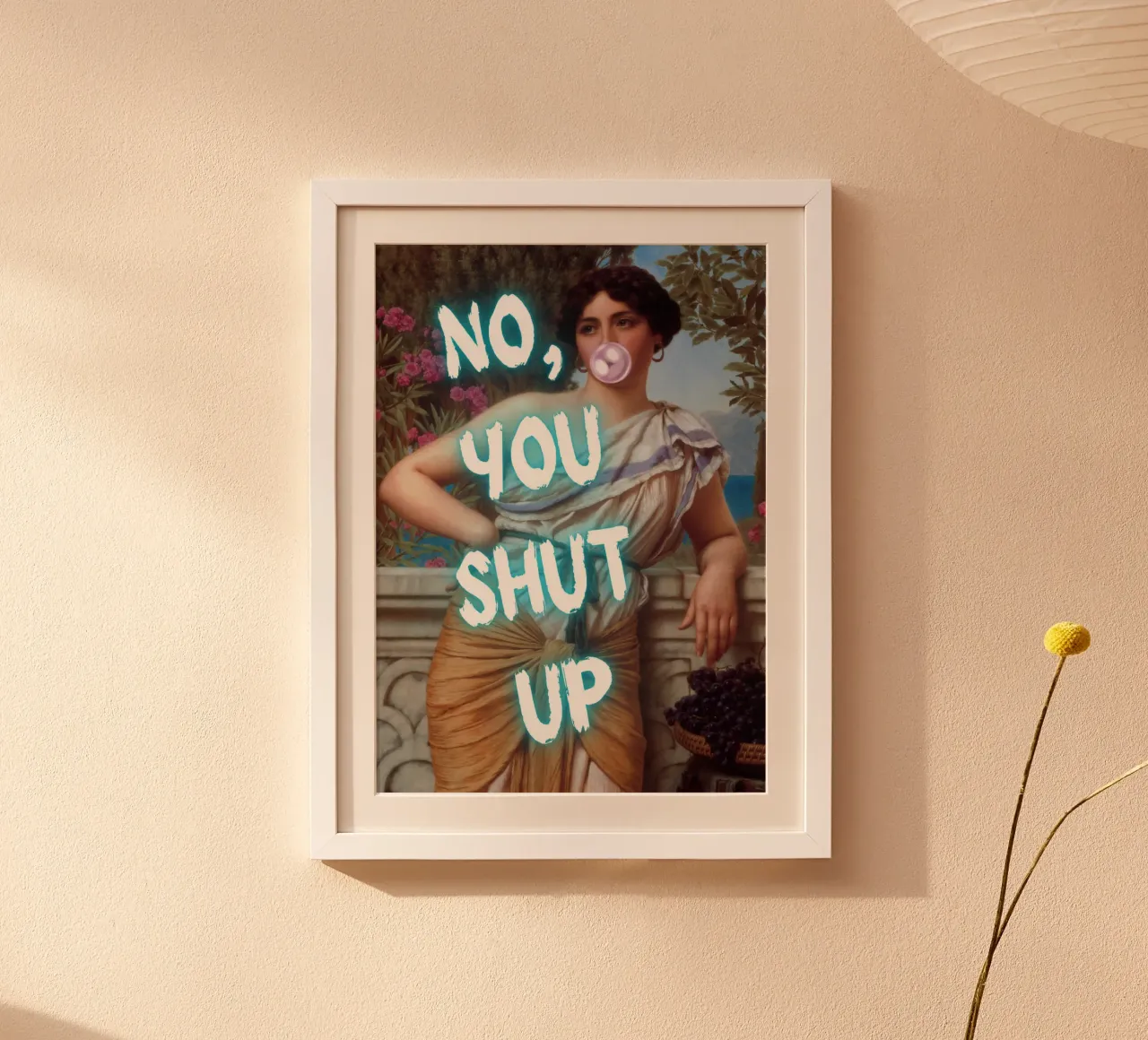 "No, tu stai zitto!" - Pop Art, Remix classico, umoristico, audace carta hahnemühle da NorwesClub