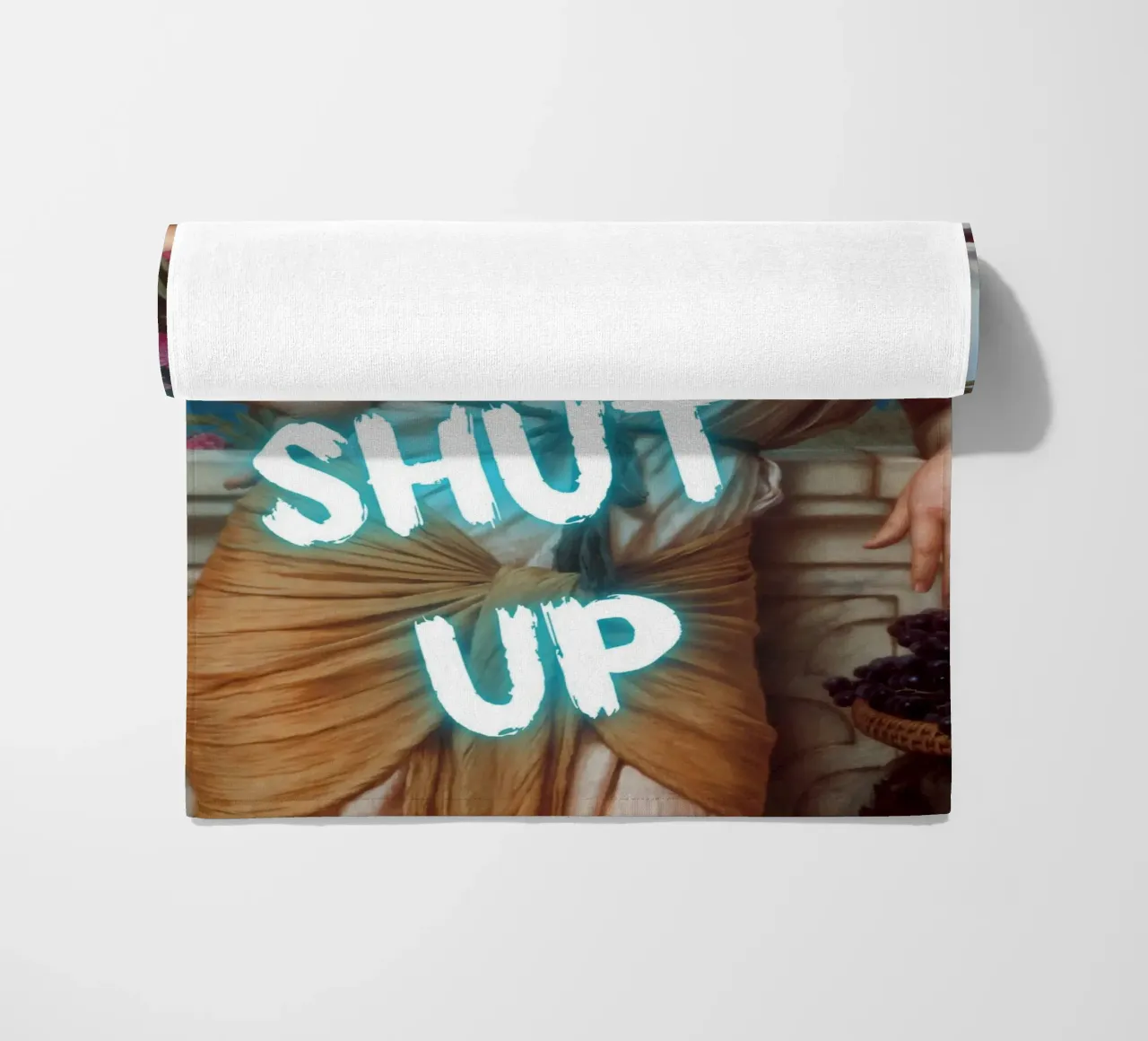 "No, tu stai zitto!" - Pop Art, Remix classico, umoristico, audace telo mare da NorwesClub